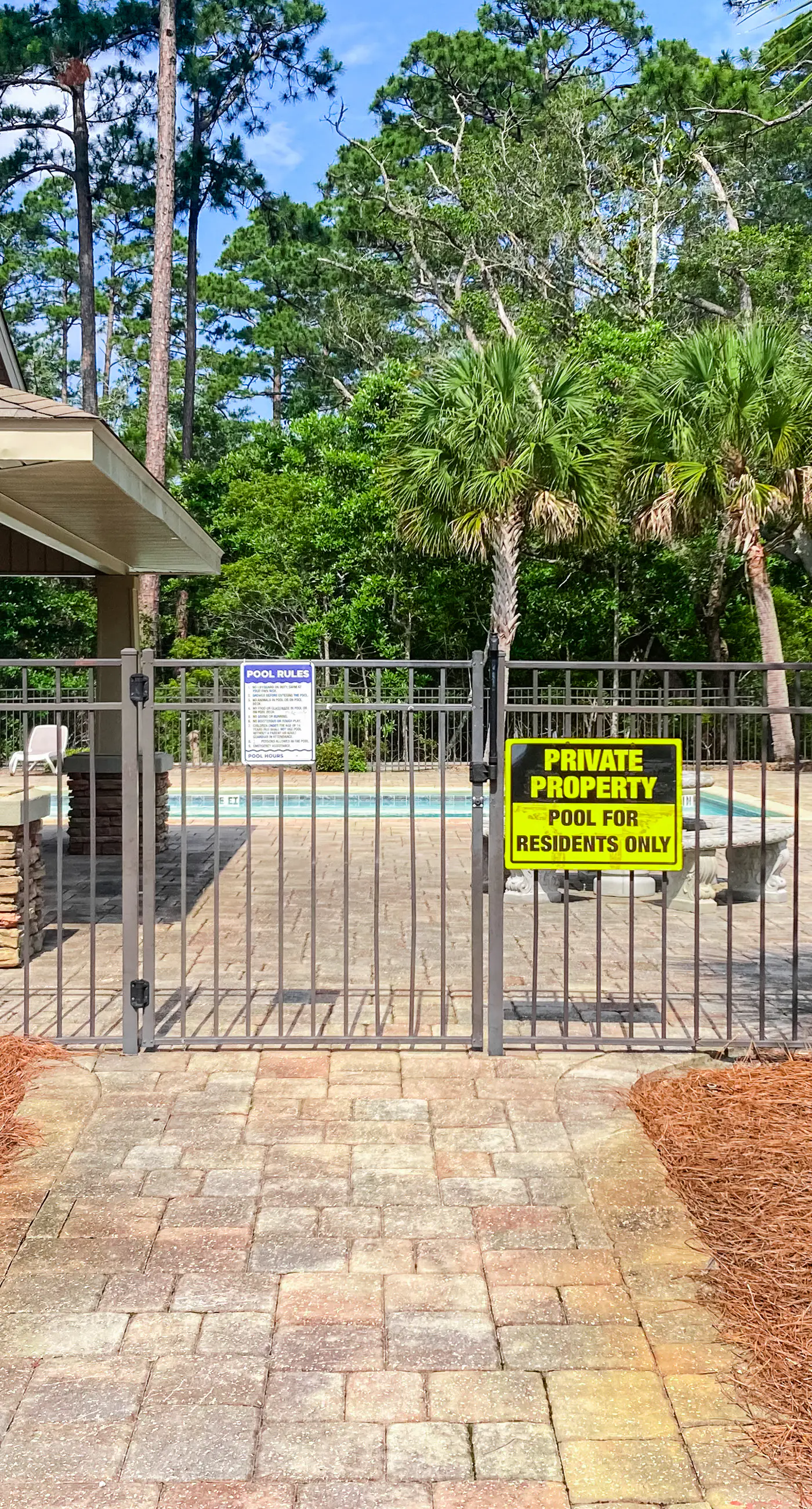 Inviting, two-story home with furnished patio, washer/dryer, & pool access