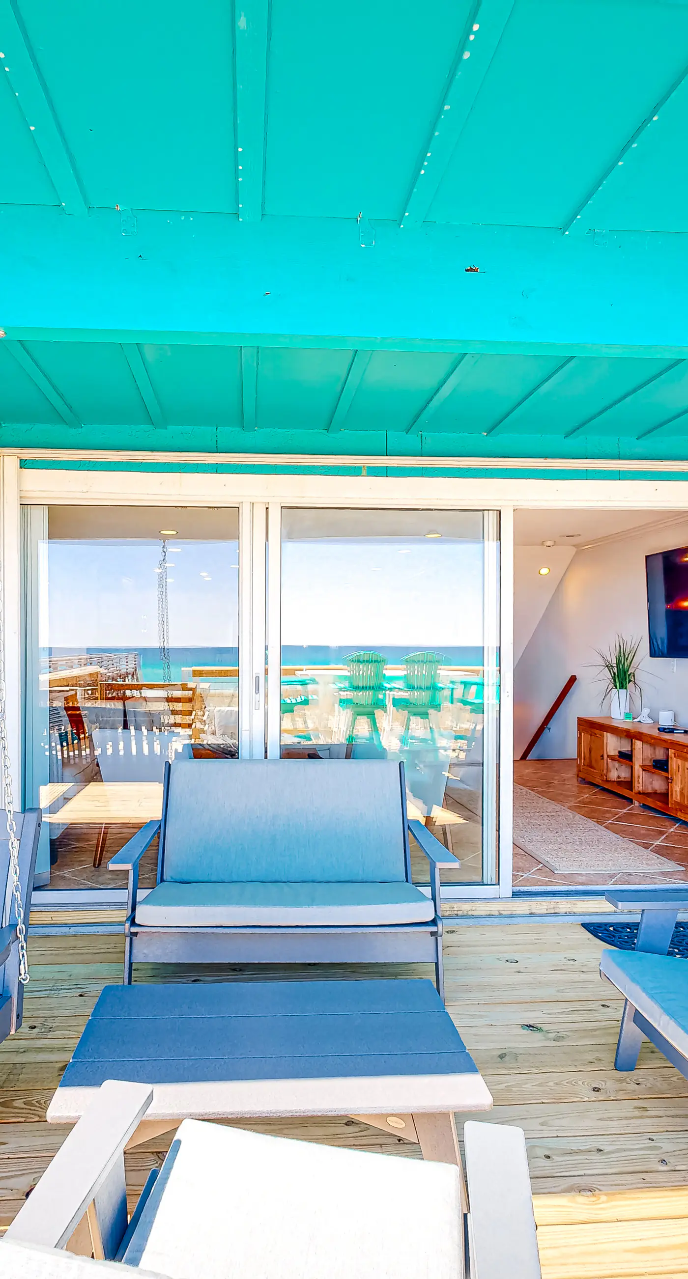 Three-Story Beachfront Gem with a Private Balcony, Ocean View, & Full Kitchen