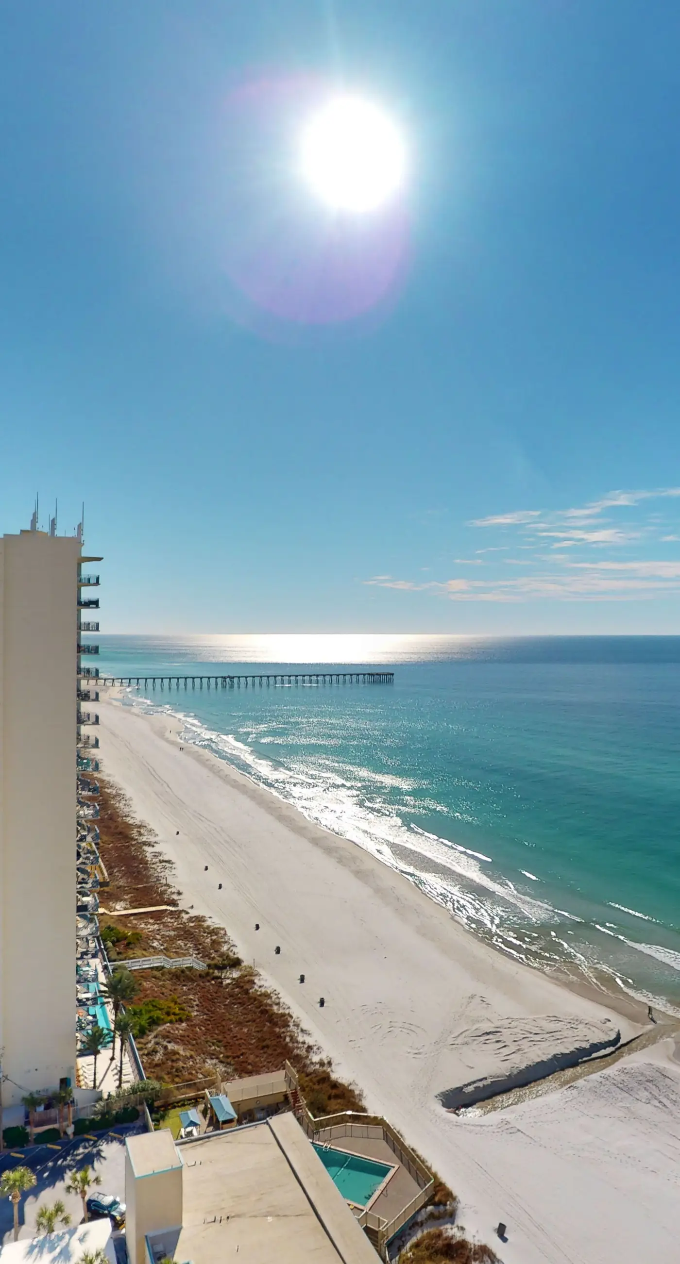 Gulf-Front Condo on 19th Floor w/Furnished Balcony, Shared Pools & Hot tubs