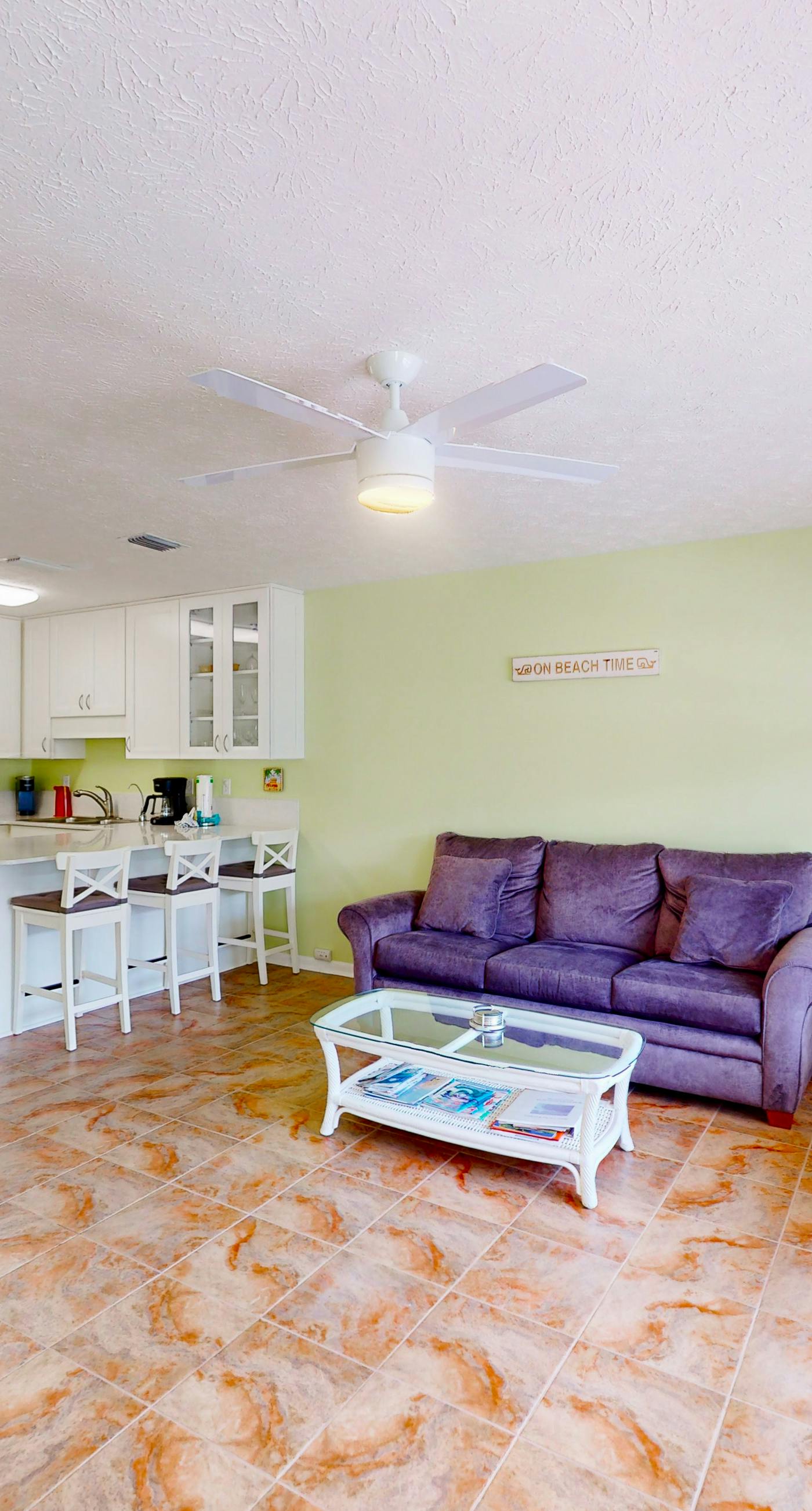 Ground-floor condo by the beach with on-site pool & 2 private patios