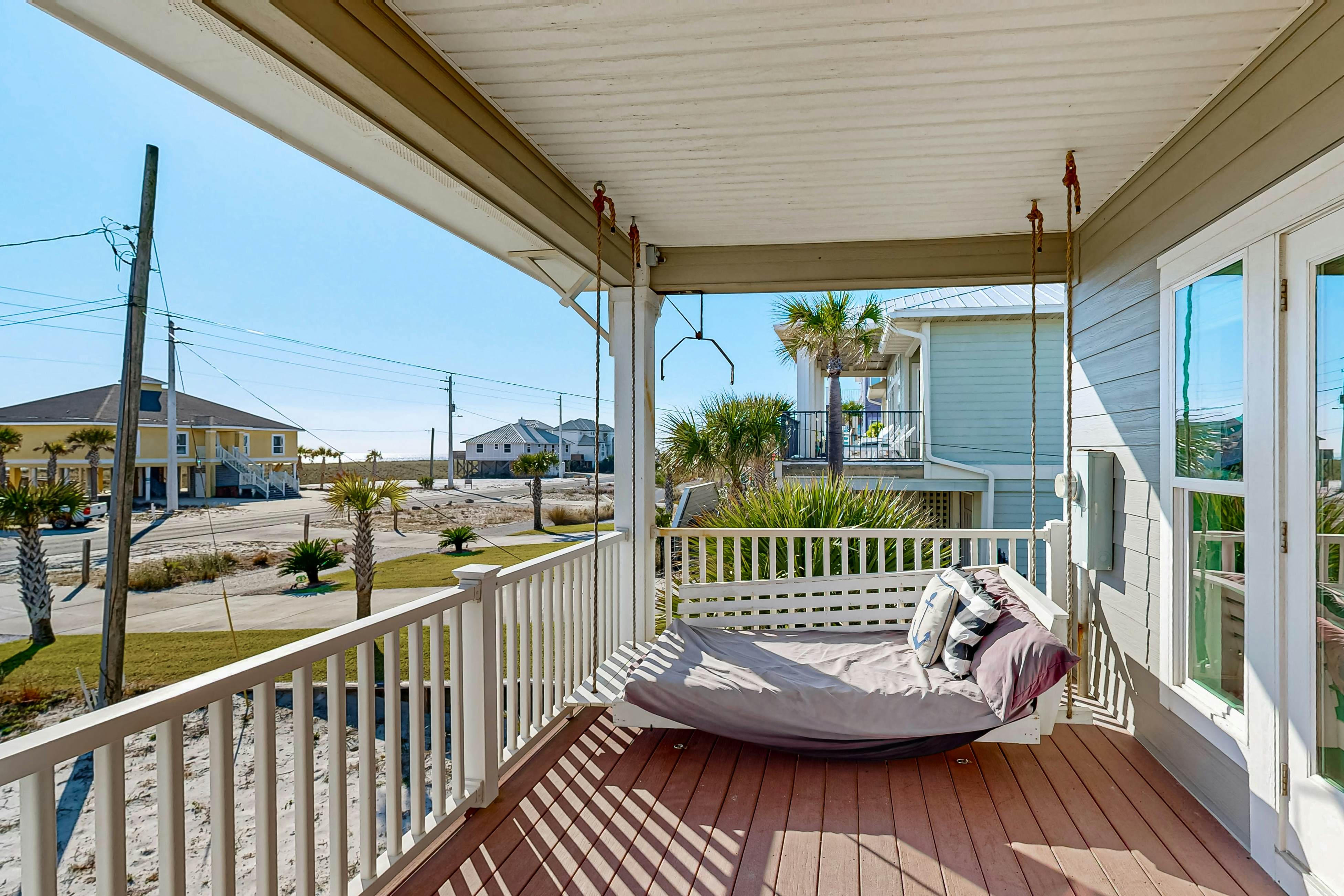 Spacious Gulf-View Home with Large Decks, Private W&D and Steps Away From Beach