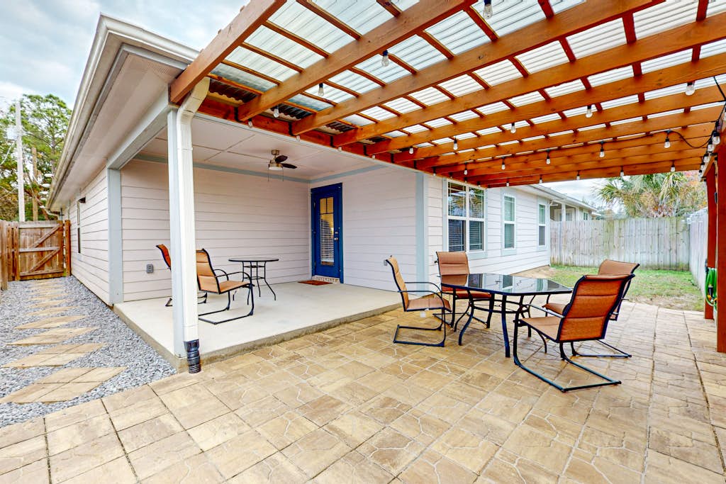 Brightly updated home near the sound with large patio, chef's kitchen, & W/D