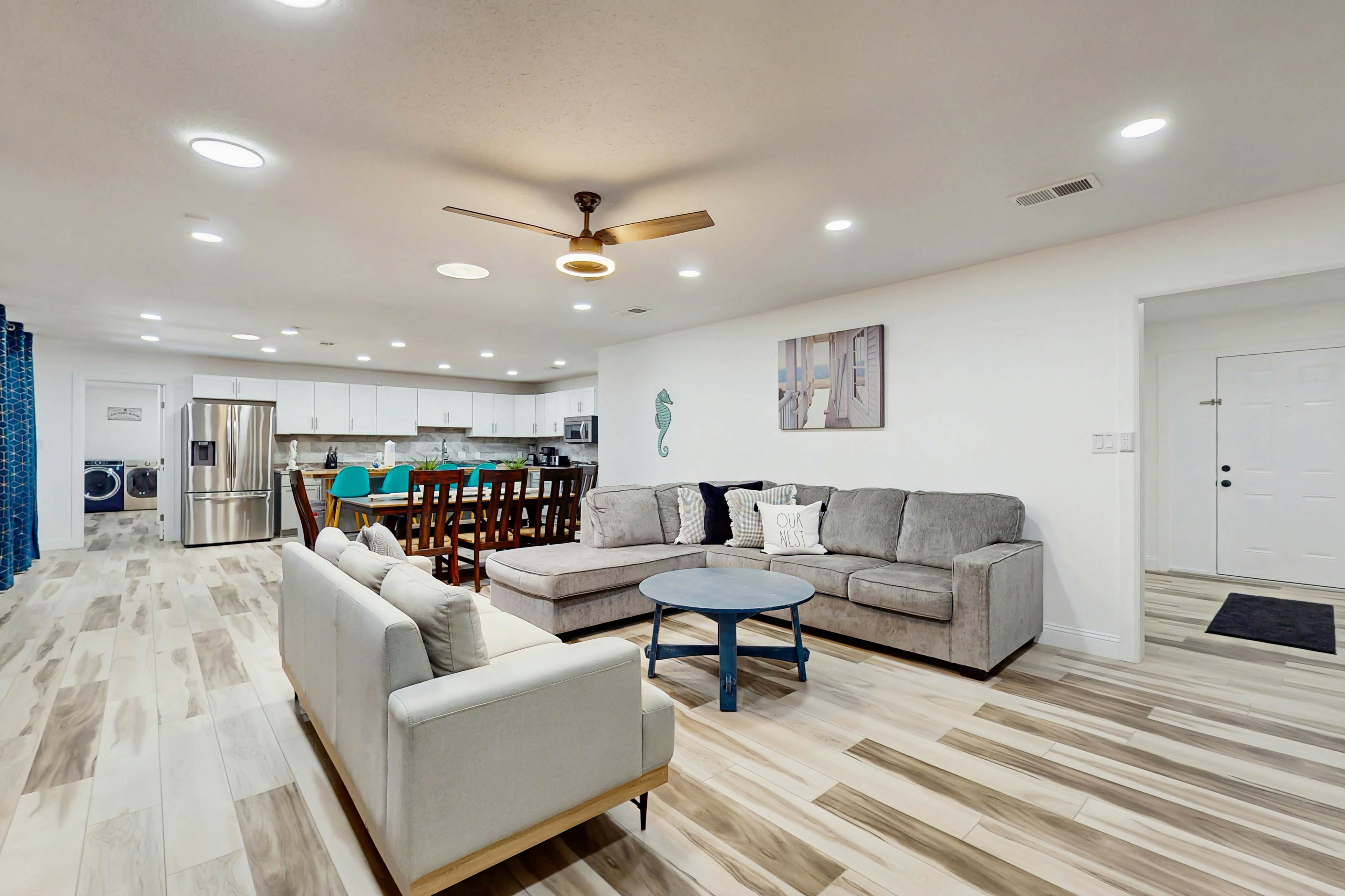 Charming coastal home with private pool and spacious living area