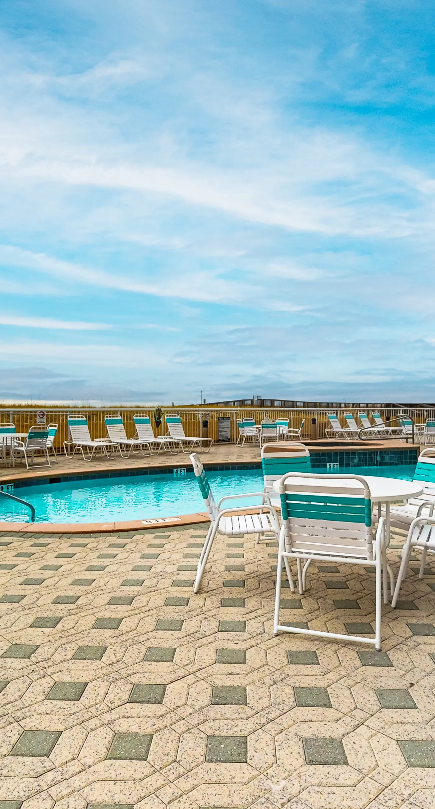 Sixth-floor Gulf-front condo with water views, pool, hot tub & covered parking