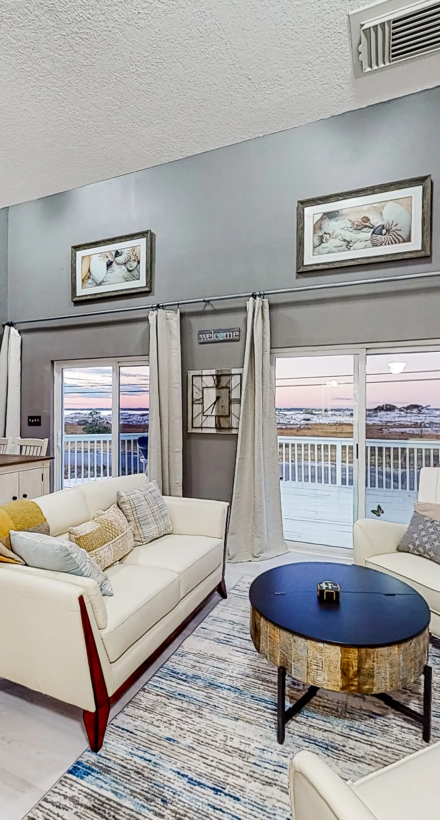 Lovely home with sound view, balcony, full kitchen, central AC, & washer/dryer