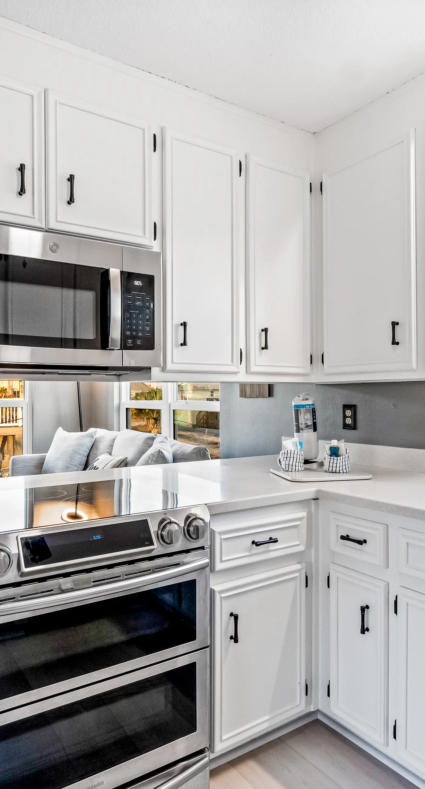 Lovely home with sound view, balcony, full kitchen, central AC, & washer/dryer