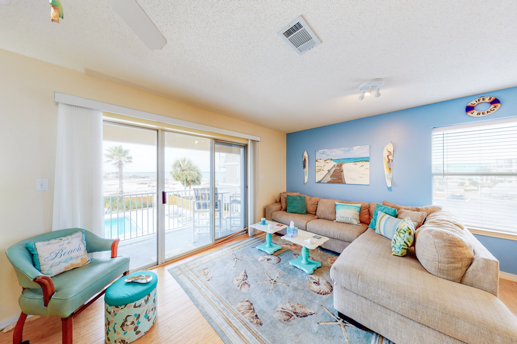 Water-view haven with sound-view balcony, shared pool, WiFi, and AC