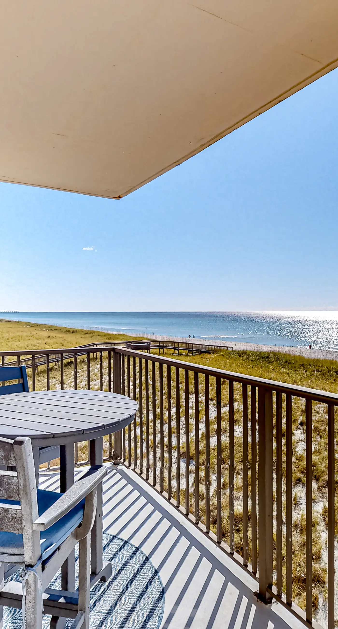Gulf-front condo with Gulf-view balcony, on-site pool, & beach access