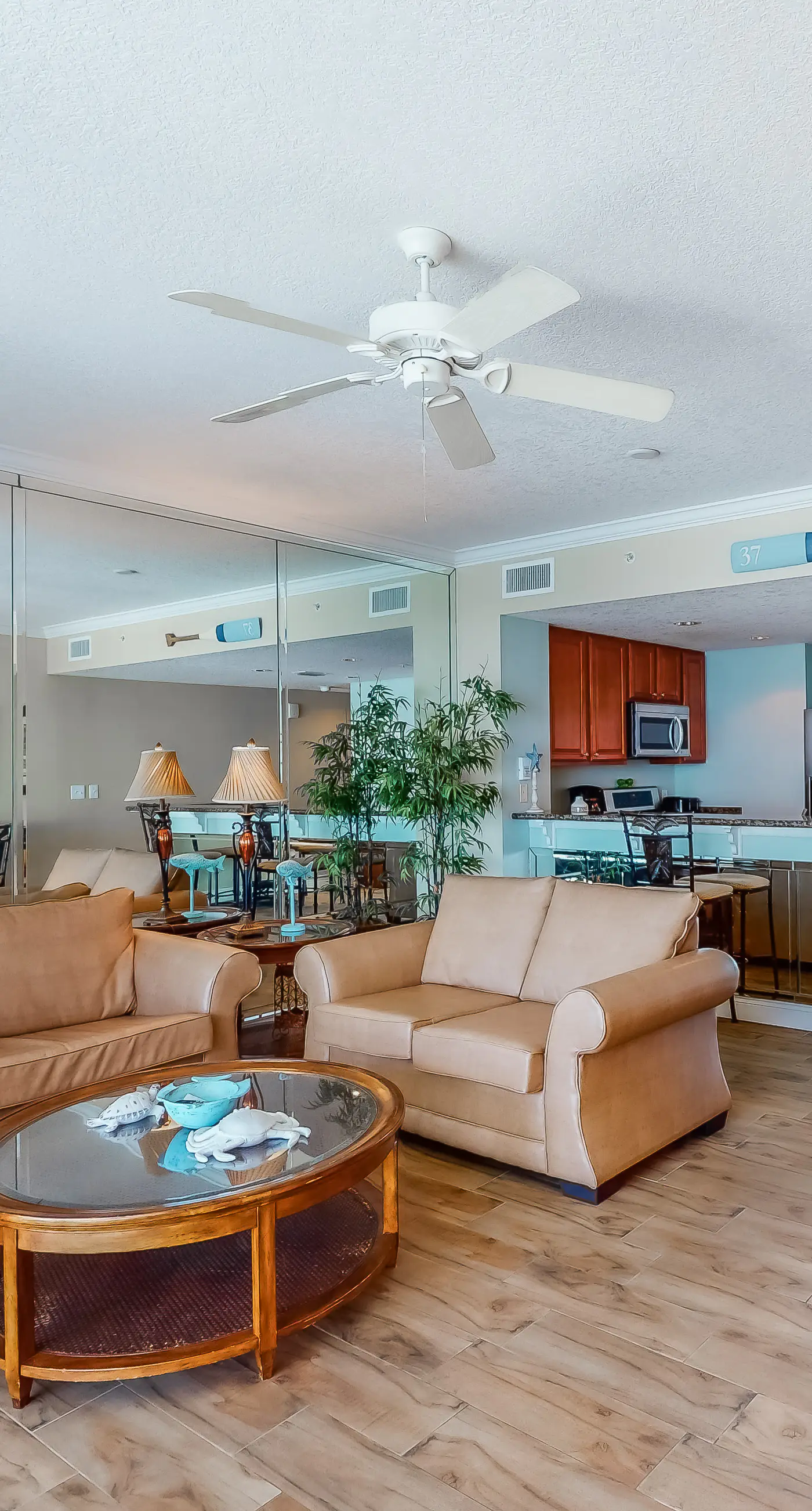 Gulf-facing condo with pool, scenic balcony, beach service & beach access