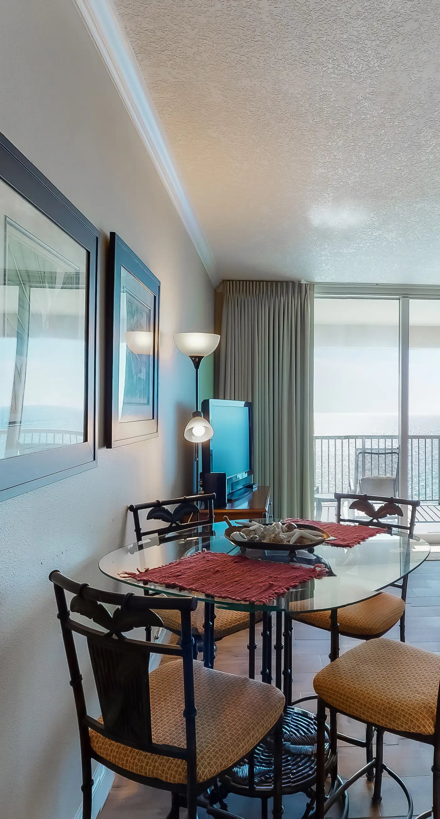 Gulf-facing condo with pool, scenic balcony, beach service & beach access