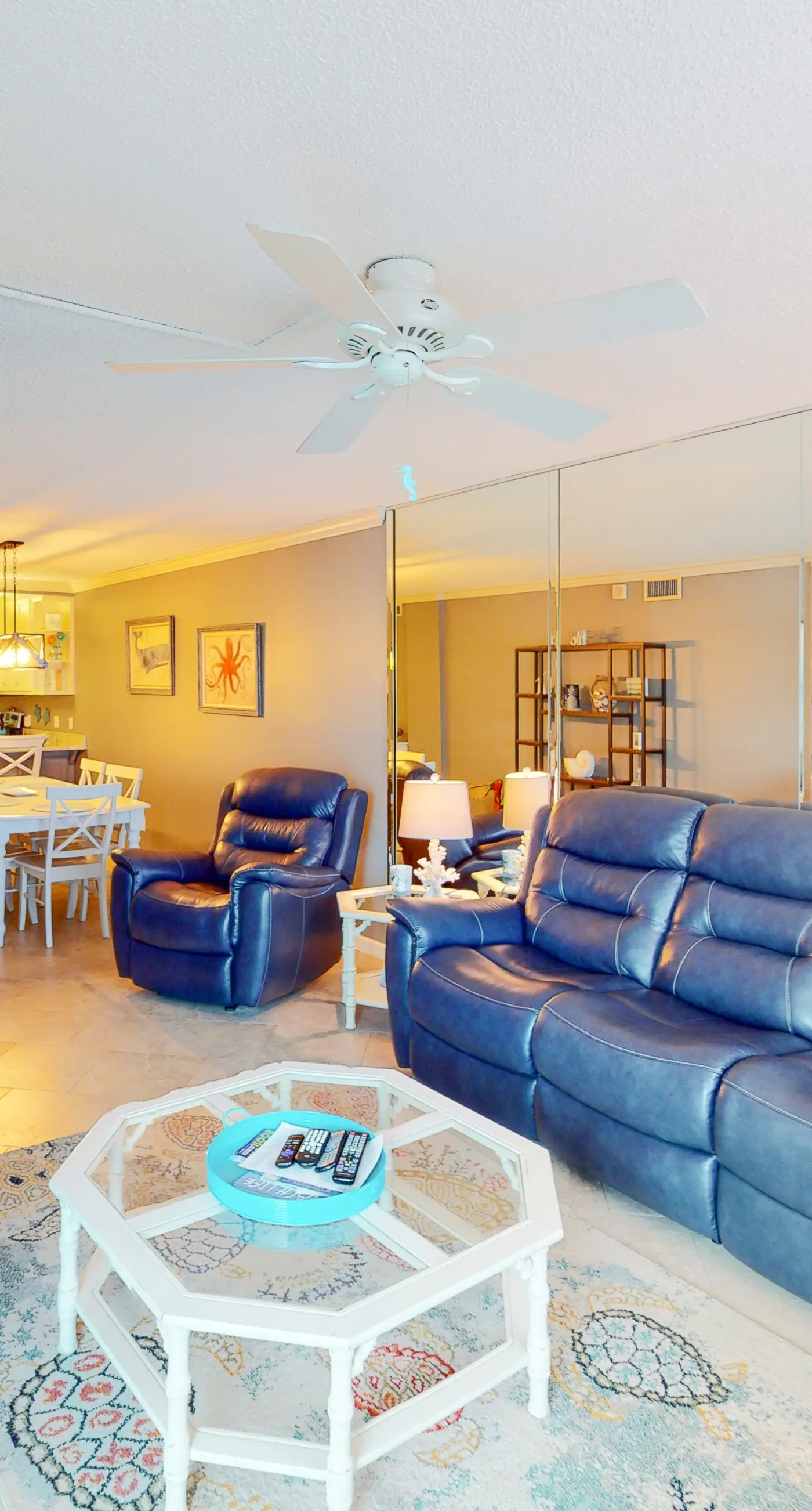 Beachfront condo with ocean-view balcony, pools, hot tub, gym, central AC, & W/D