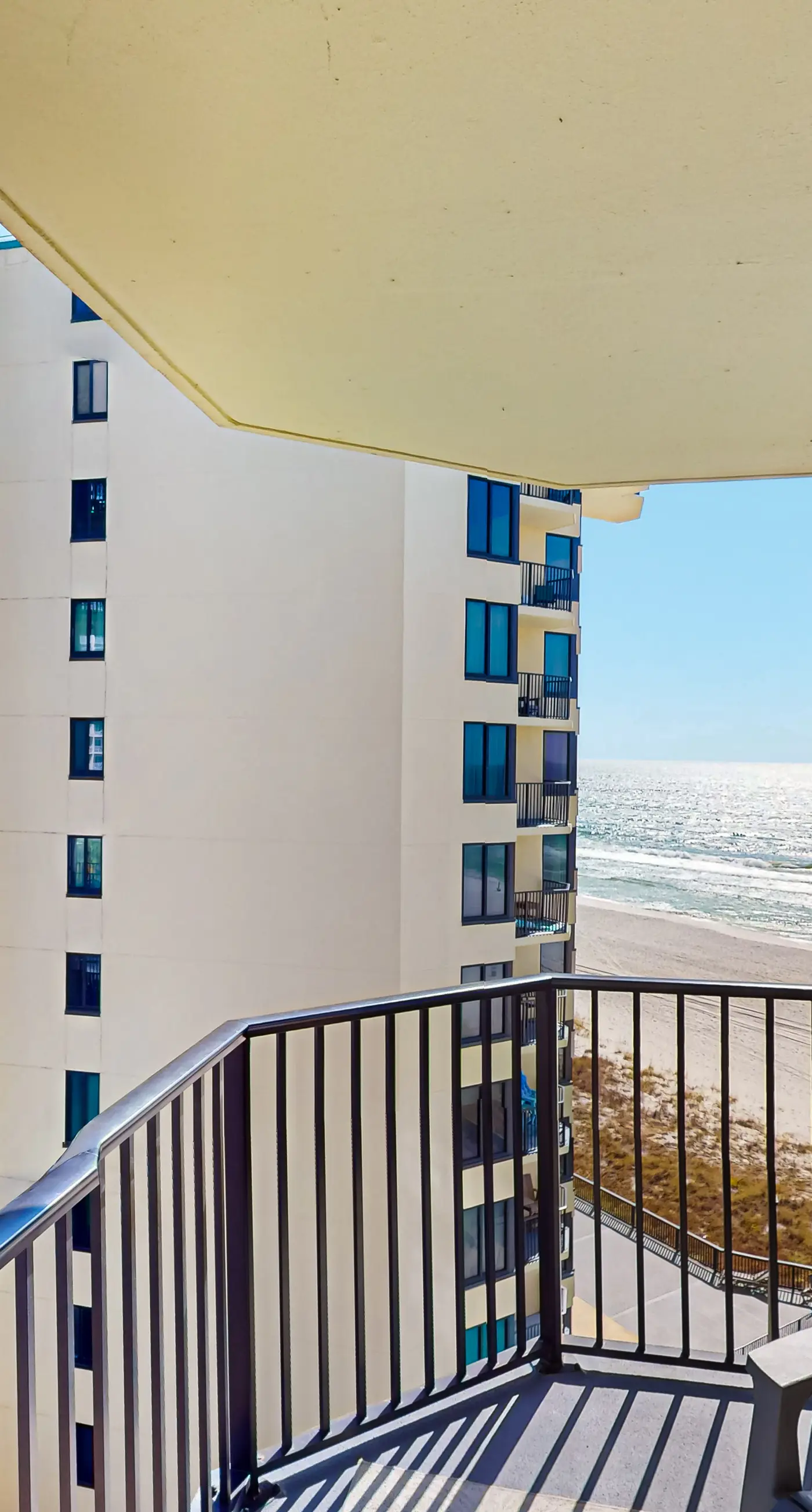 Beautiful beachfront condo with private balcony and shared pool