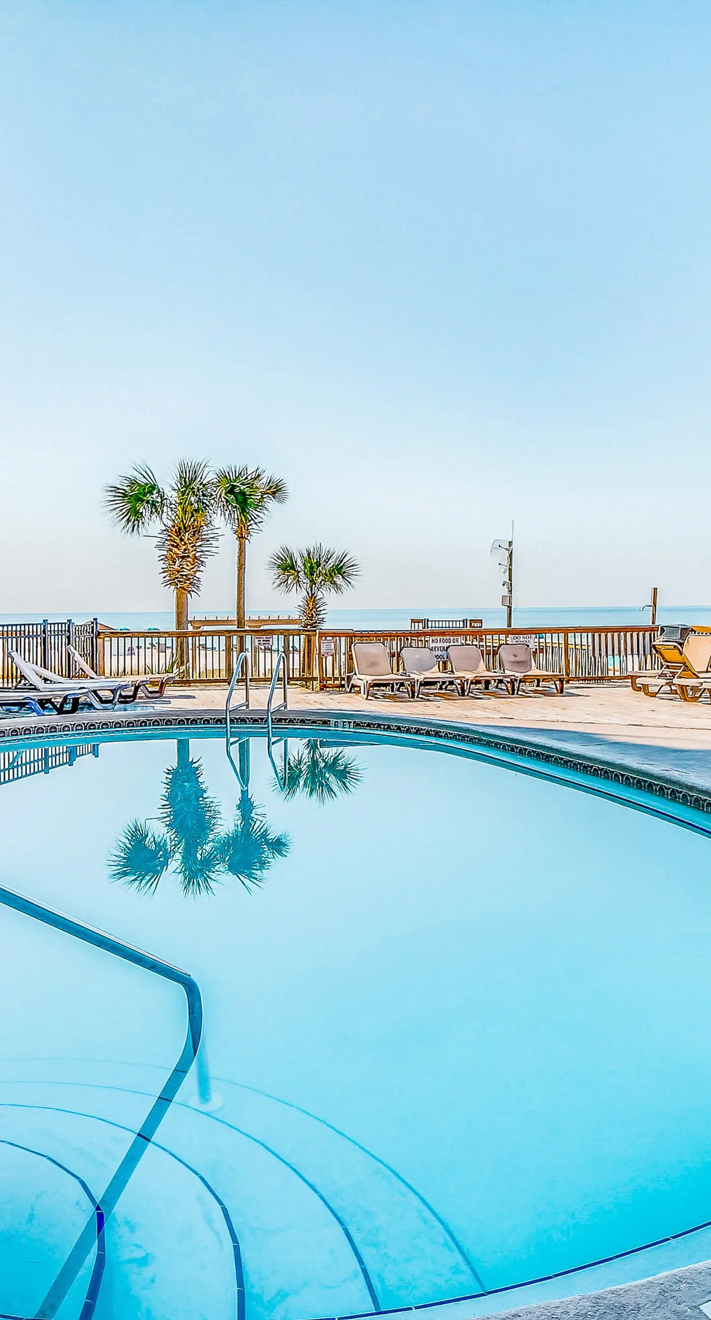 Beautiful beachfront condo with private balcony and shared pool