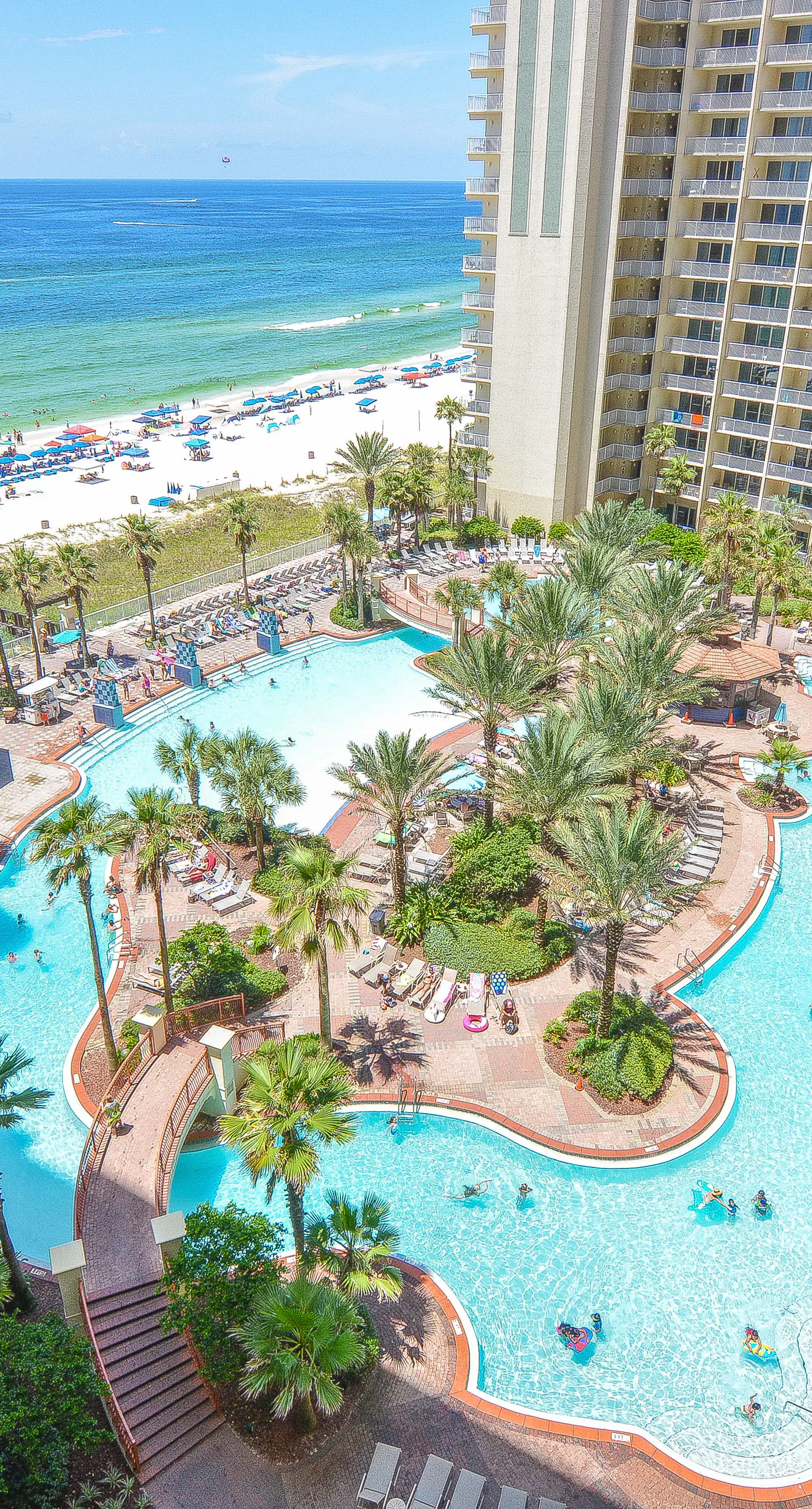 Beachfront condo with pool, hot tub, terrific beach views, & balcony