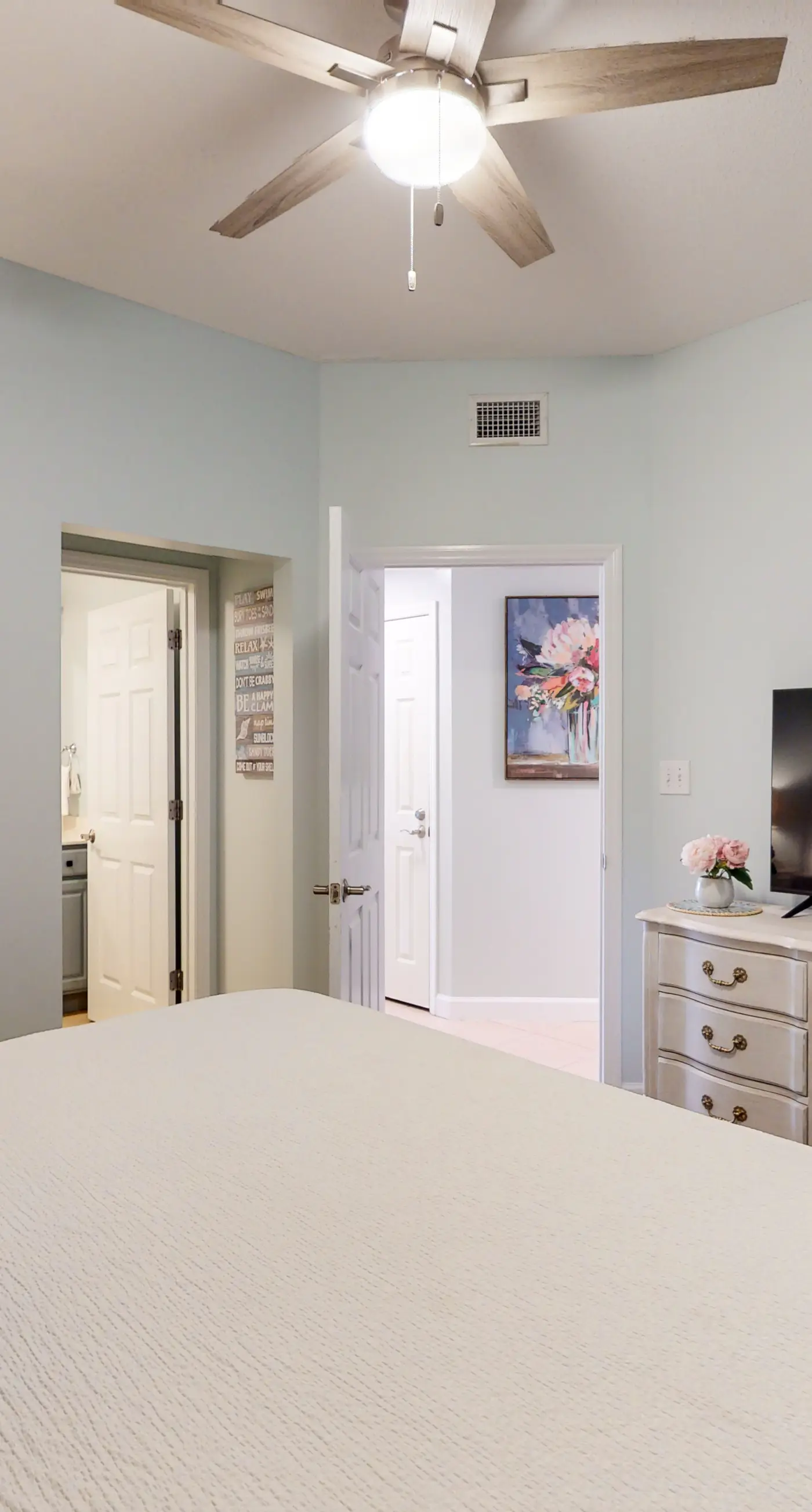 Vibrant vacation home by the beach with pool, hot tub, & fitness facility