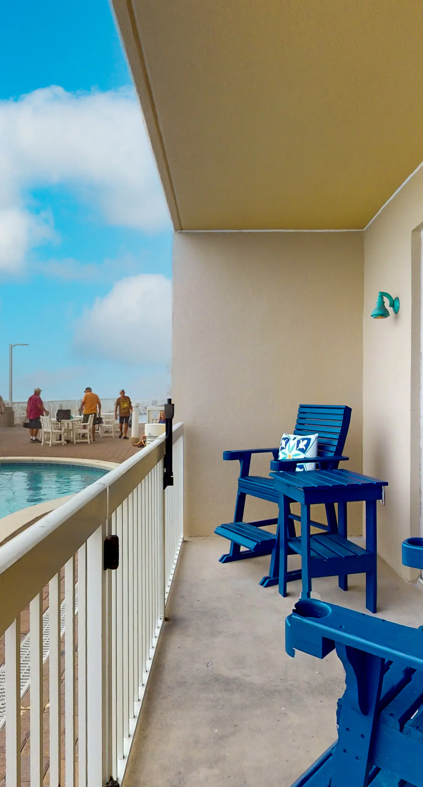 Vibrant vacation home by the beach with pool, hot tub, & fitness facility