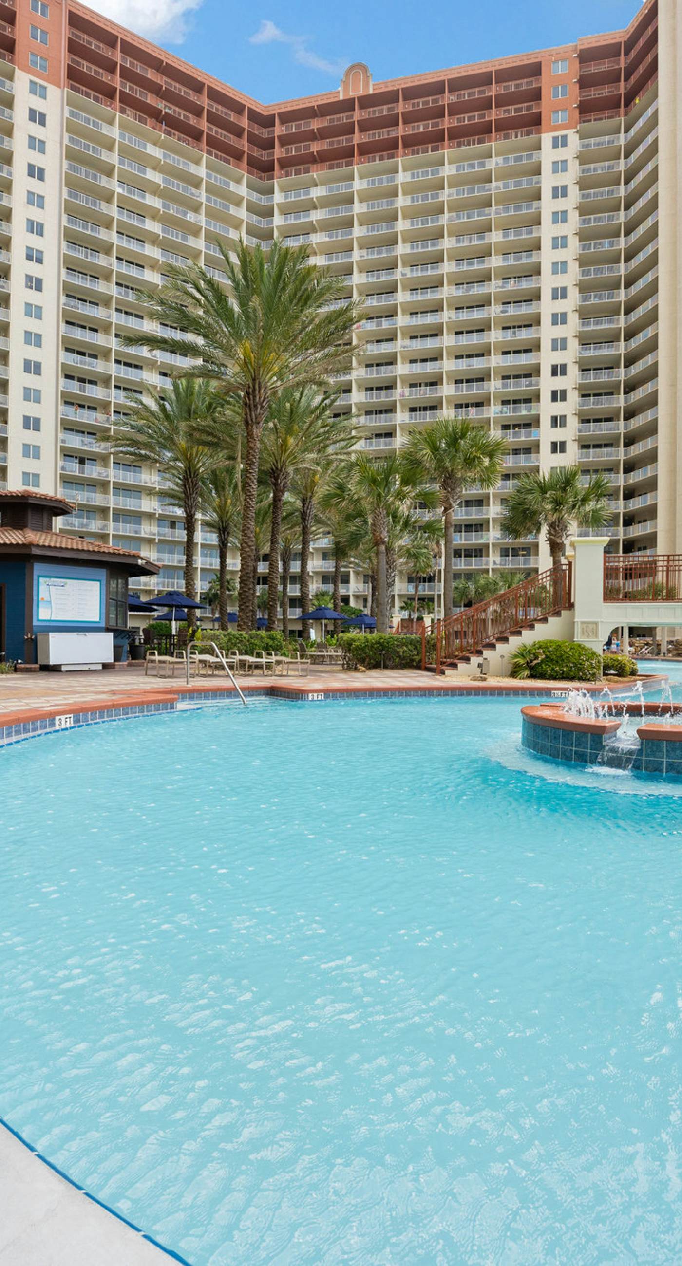 Beachfront retreat with pool, hot tub, gym, & seasonal beach chairs & umbrella