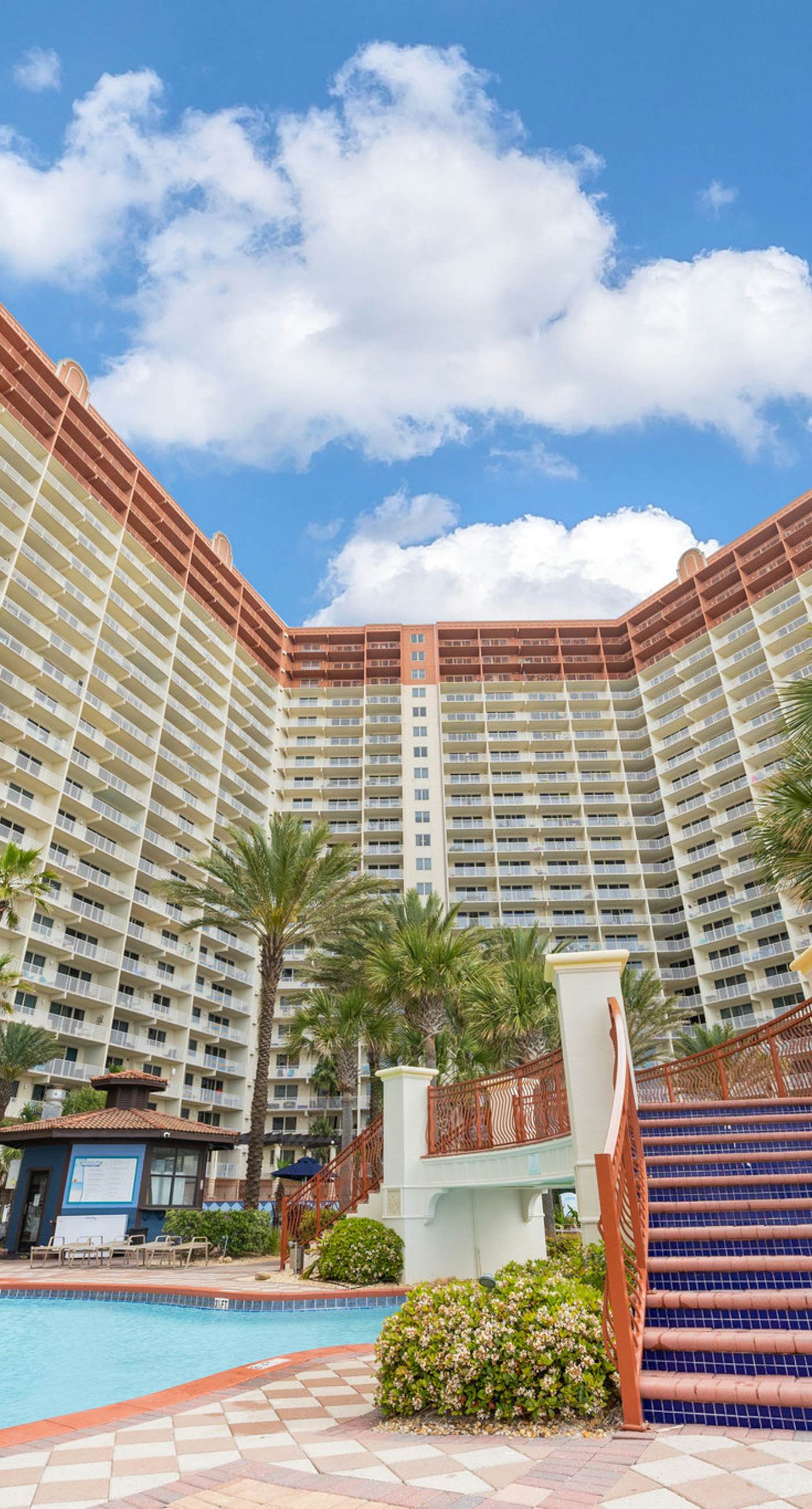 Beachfront retreat with pool, hot tub, gym, & seasonal beach chairs & umbrella