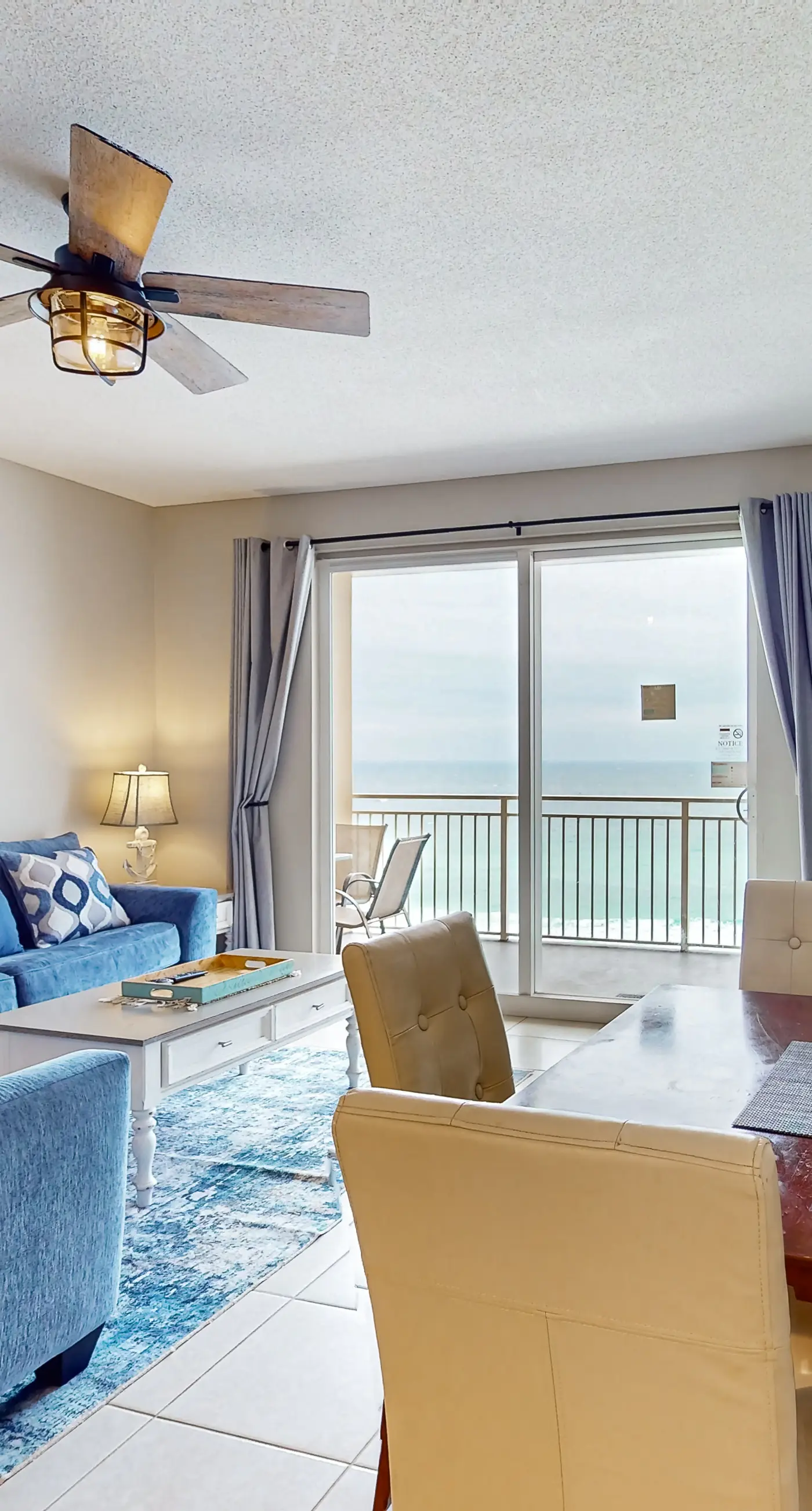 Gulf-front condo with free beach service, balcony & pool