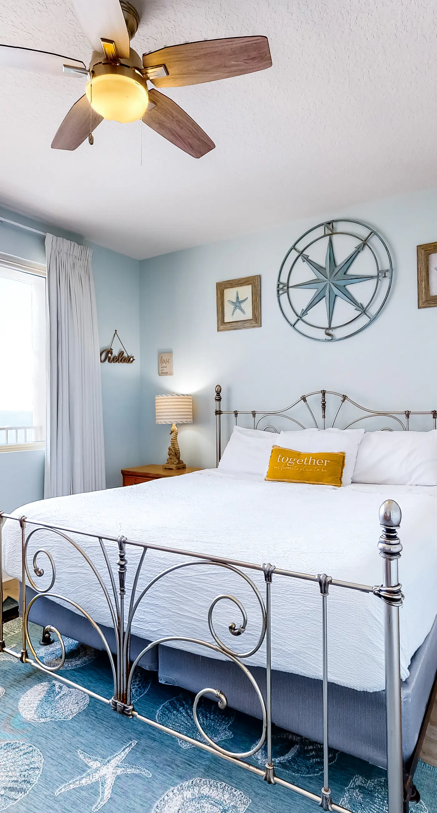Updated beachfront condo with pool, hot tub, W/D, & central AC
