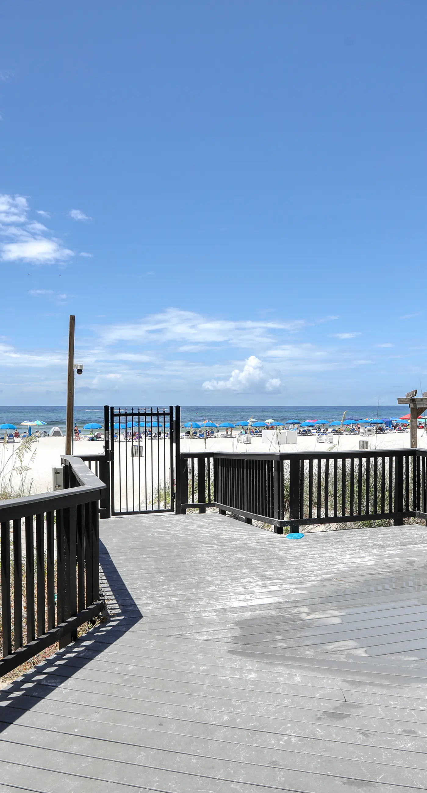 Beachfront condo with a private balcony, three pools, tennis, & picnic area