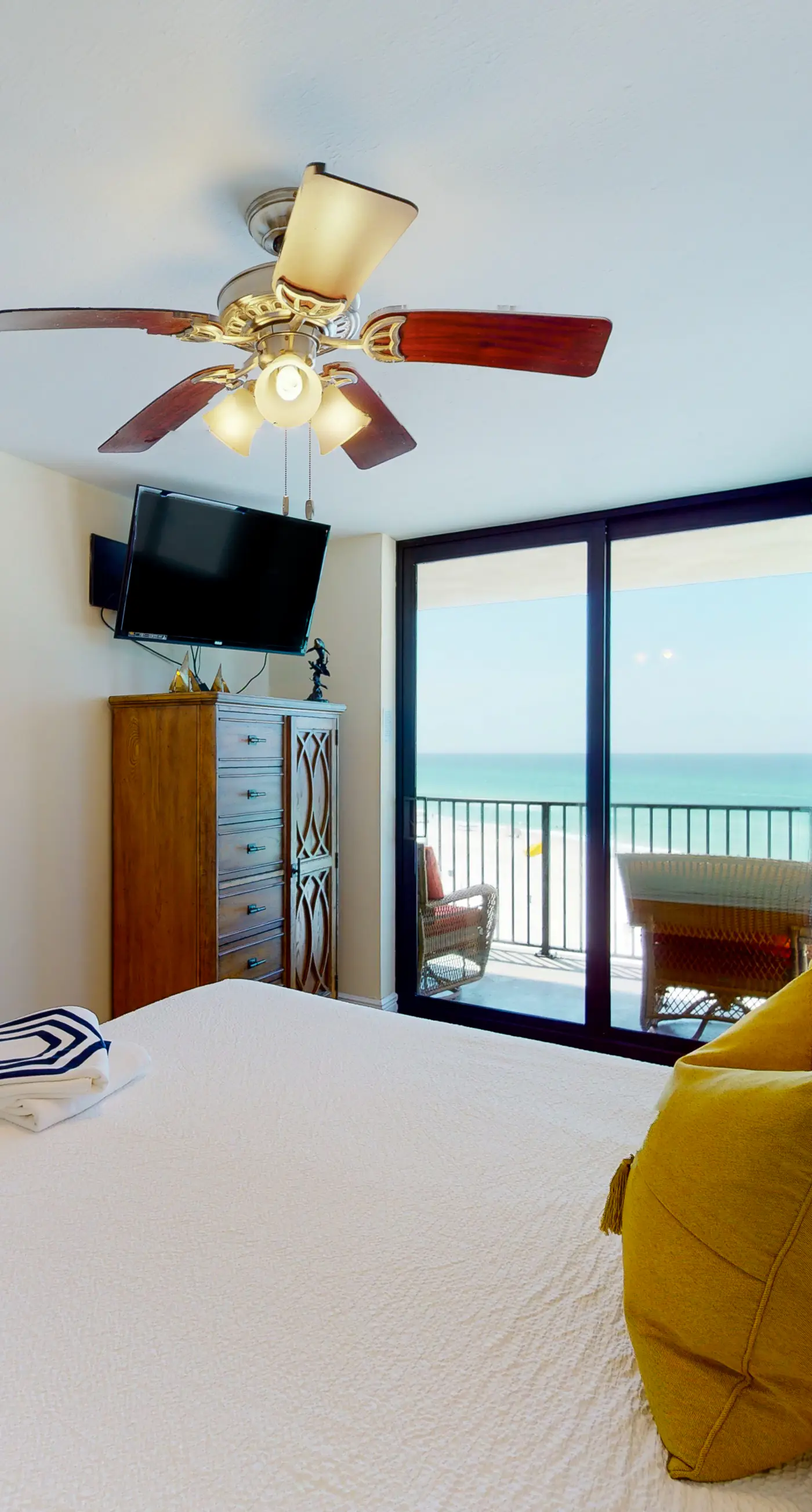 Beautiful beachfront getaway with balcony, pools, tennis, and WiFi