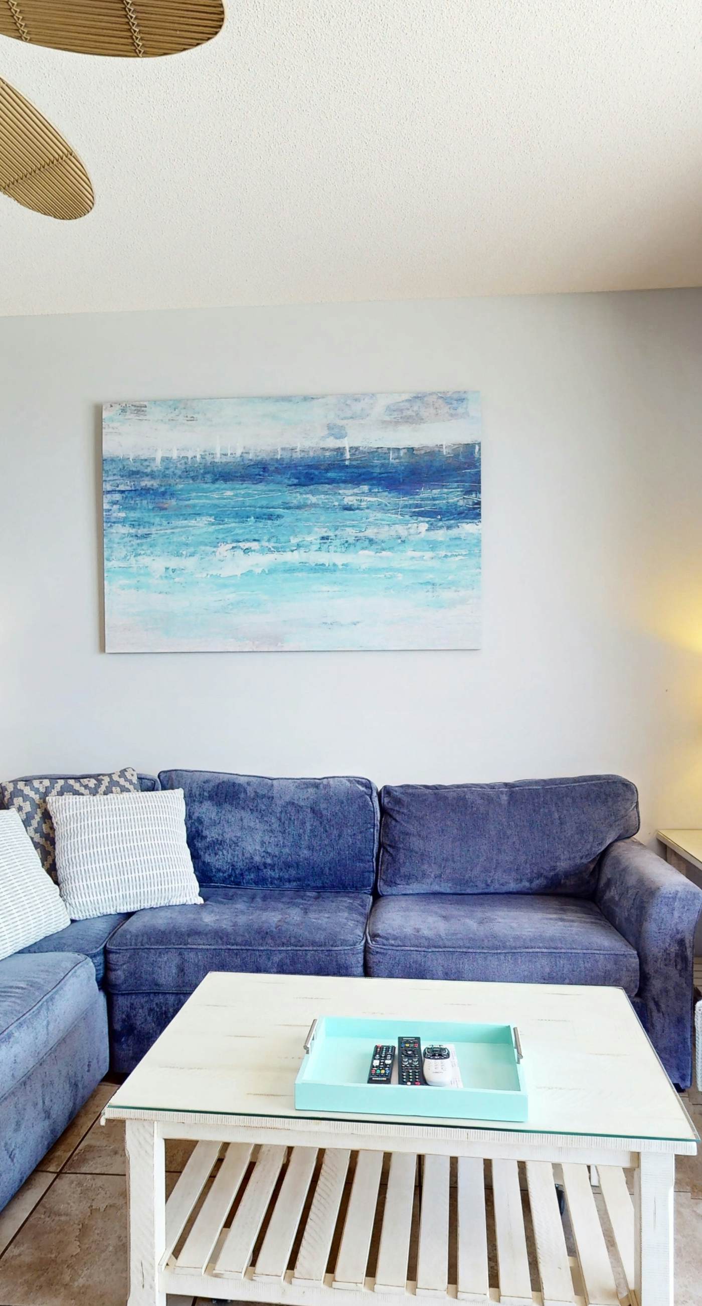 Tropical-themed condo with bi-level pool, fitness center & beach access