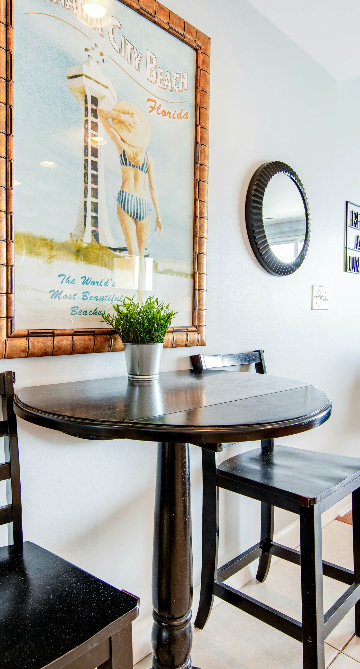 Colorful, beachfront condo with Gulf view, pool, hot tub, and lazy river