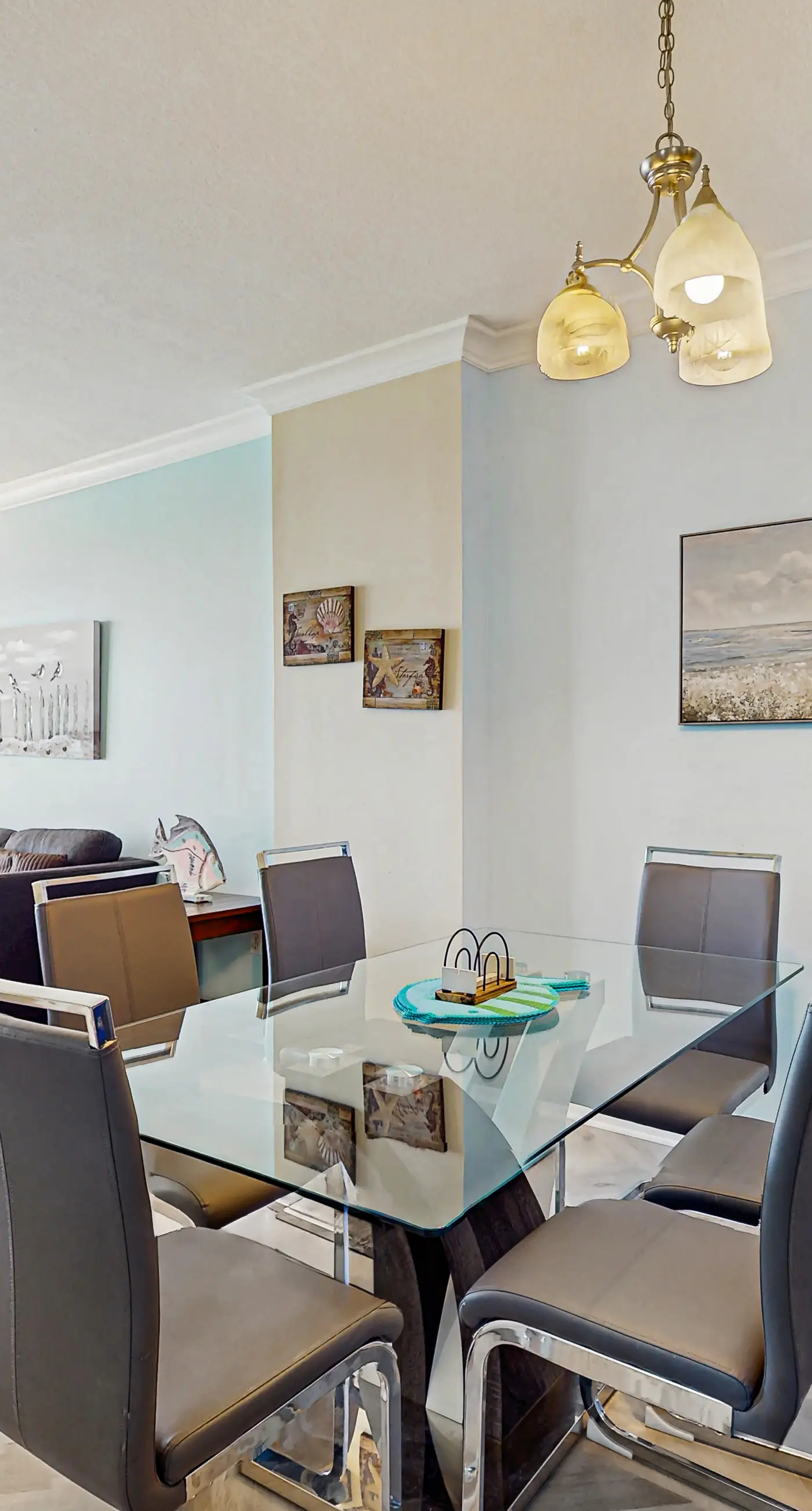 Sand-front condo with pool, hot tub, gym, scenic balcony, smart TVs, W/D, & AC