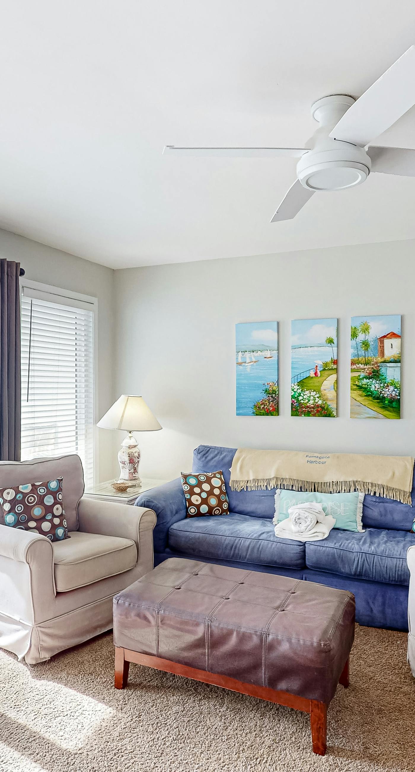 2-story condo with Gulf views, on-site pool, balconies, & easy beach access