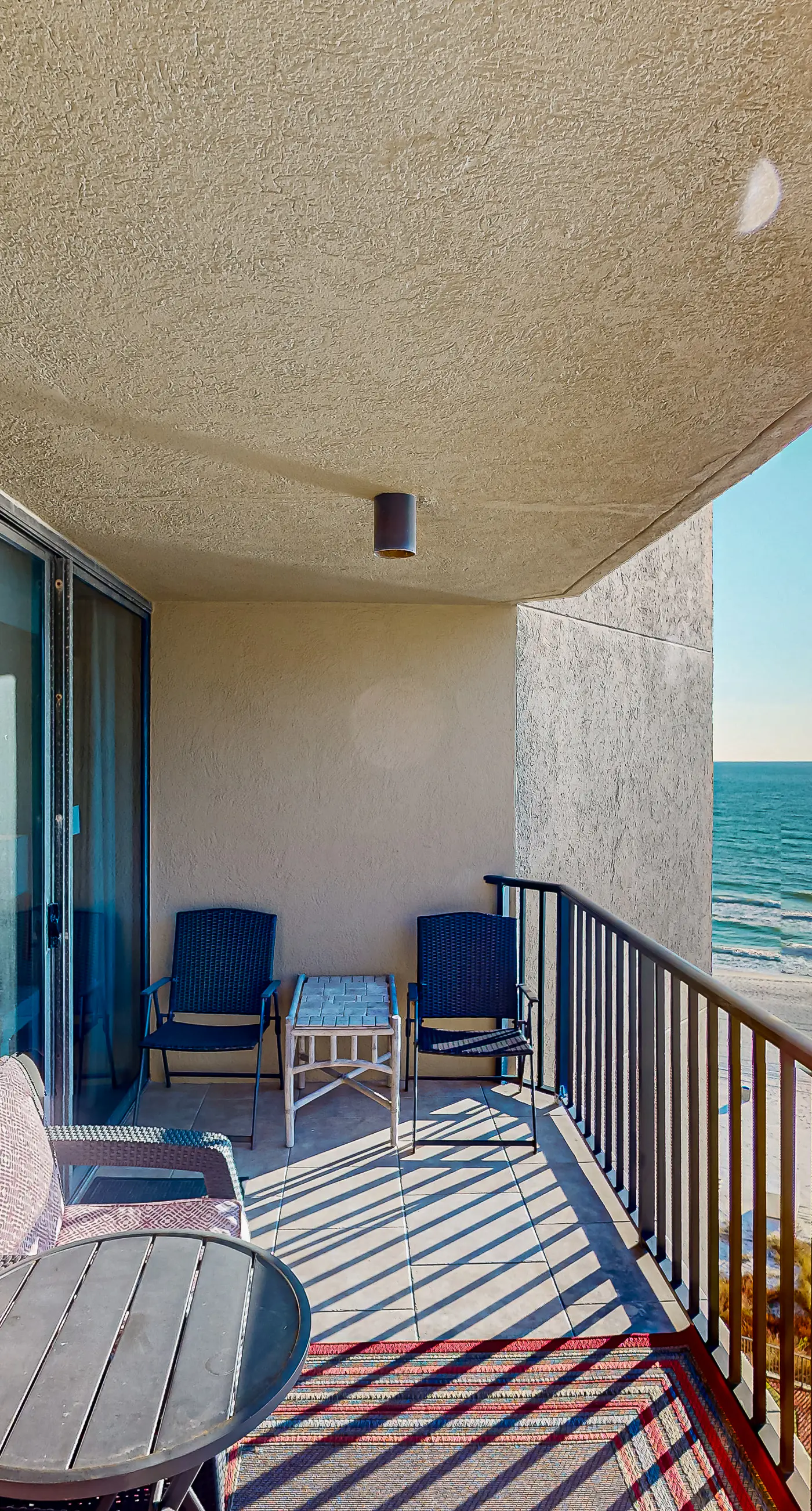 Gulf-front condo with a private balcony, pool and hot tub access, & central AC