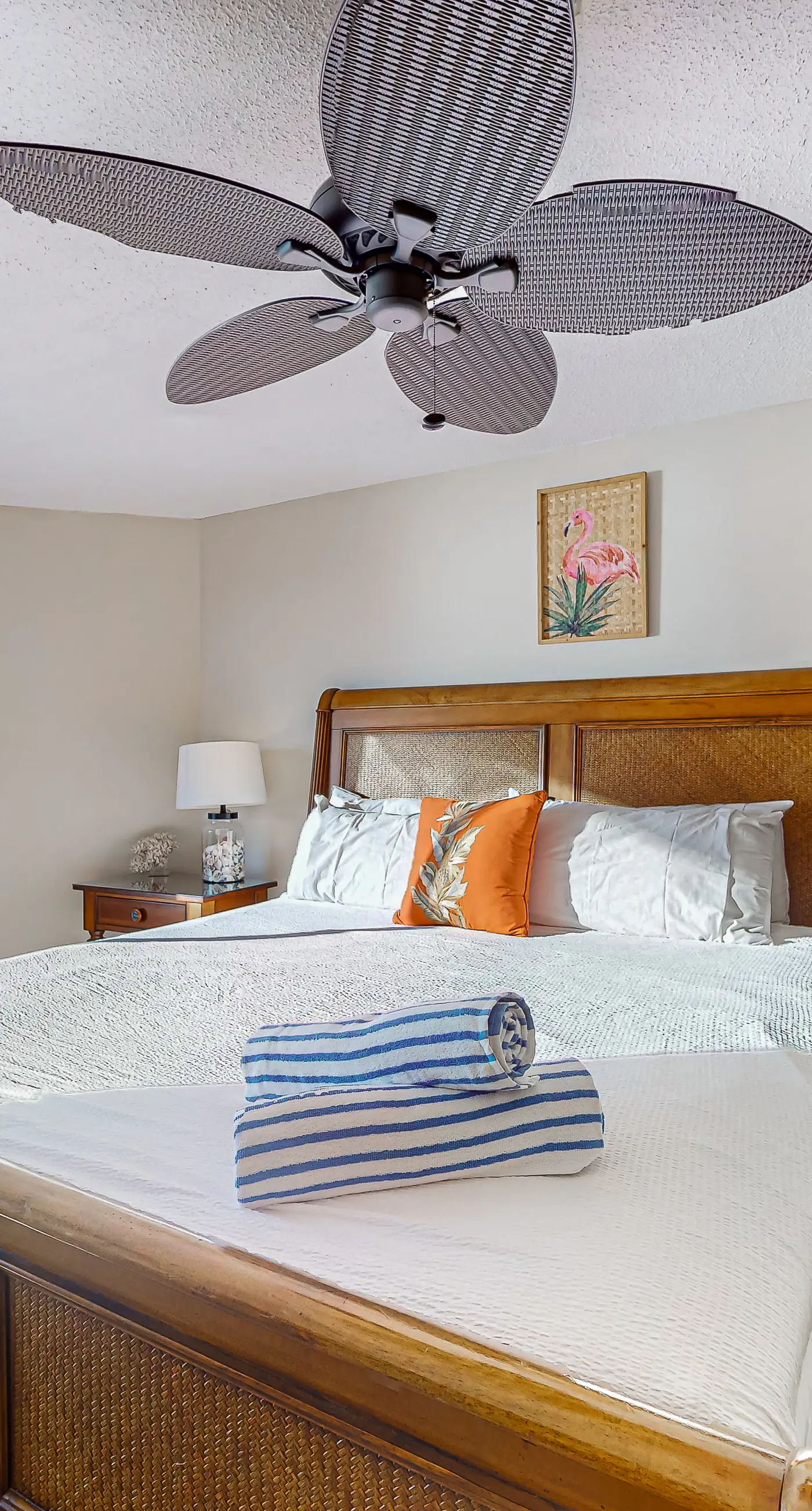 Gulf-front condo with a private balcony, pool and hot tub access, & central AC