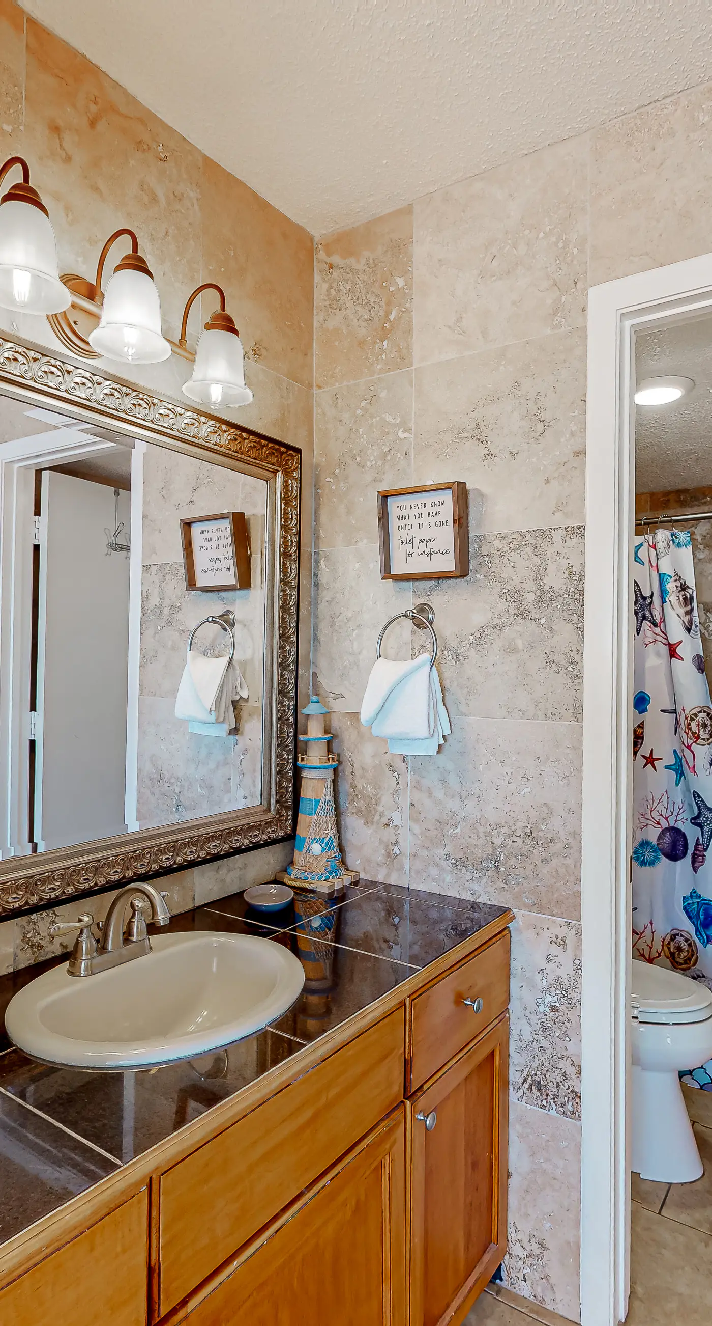 Gulf-front condo with a private balcony, pool and hot tub access, & central AC