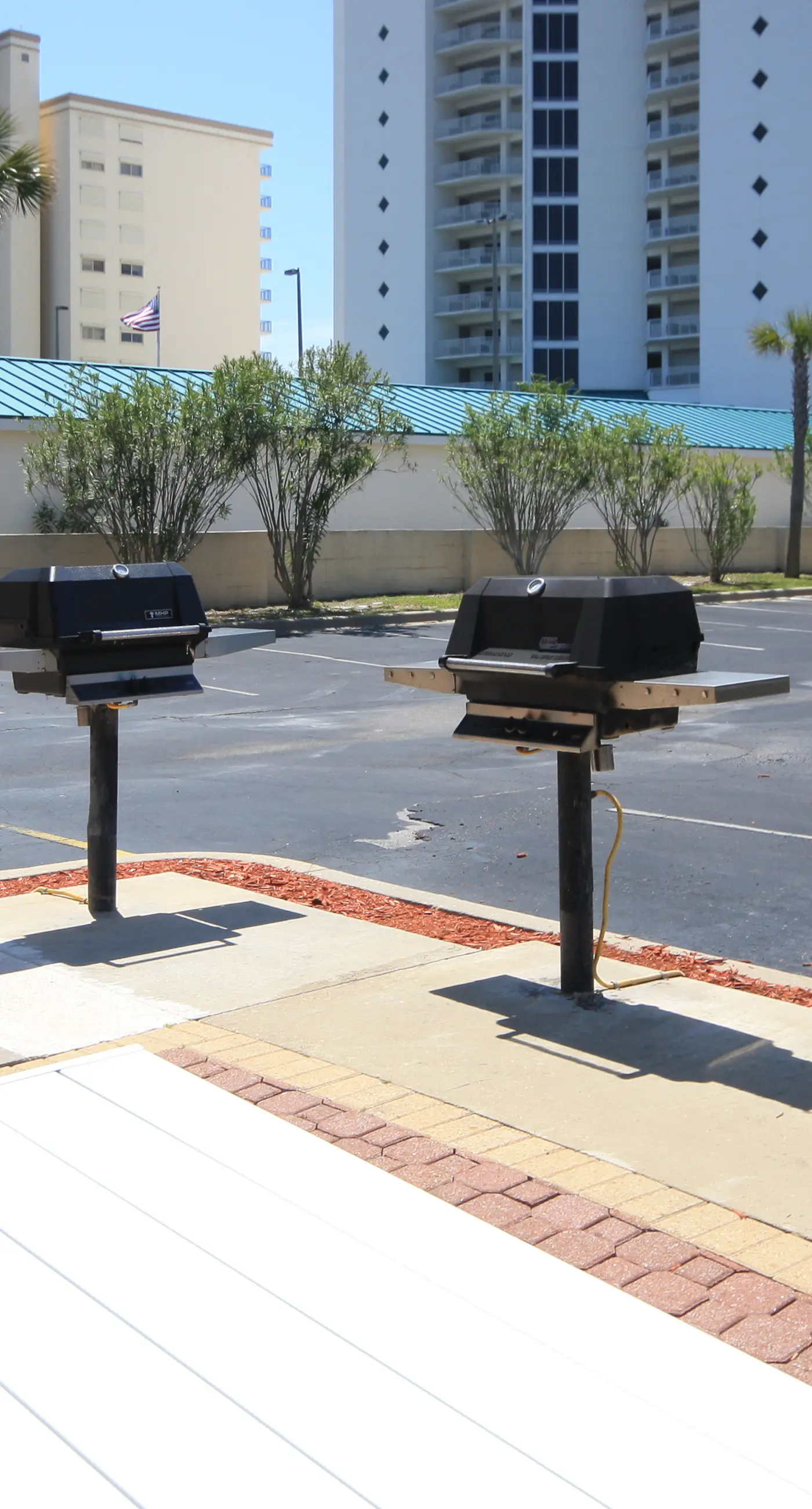 Gulf-front condo with a private balcony, pool and hot tub access, & central AC