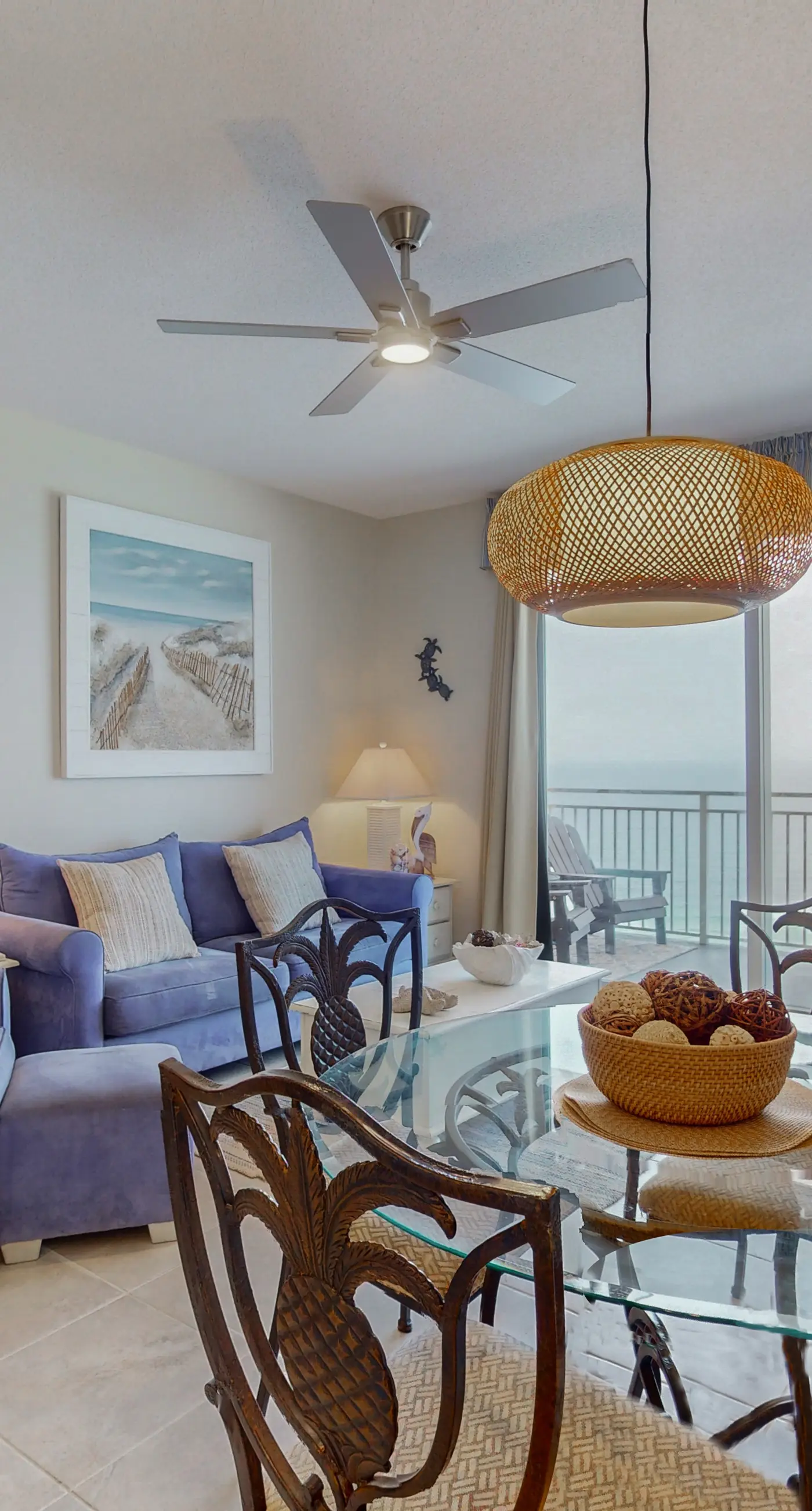 Charming, beachfront condo with furnished balcony & a bi-level pool