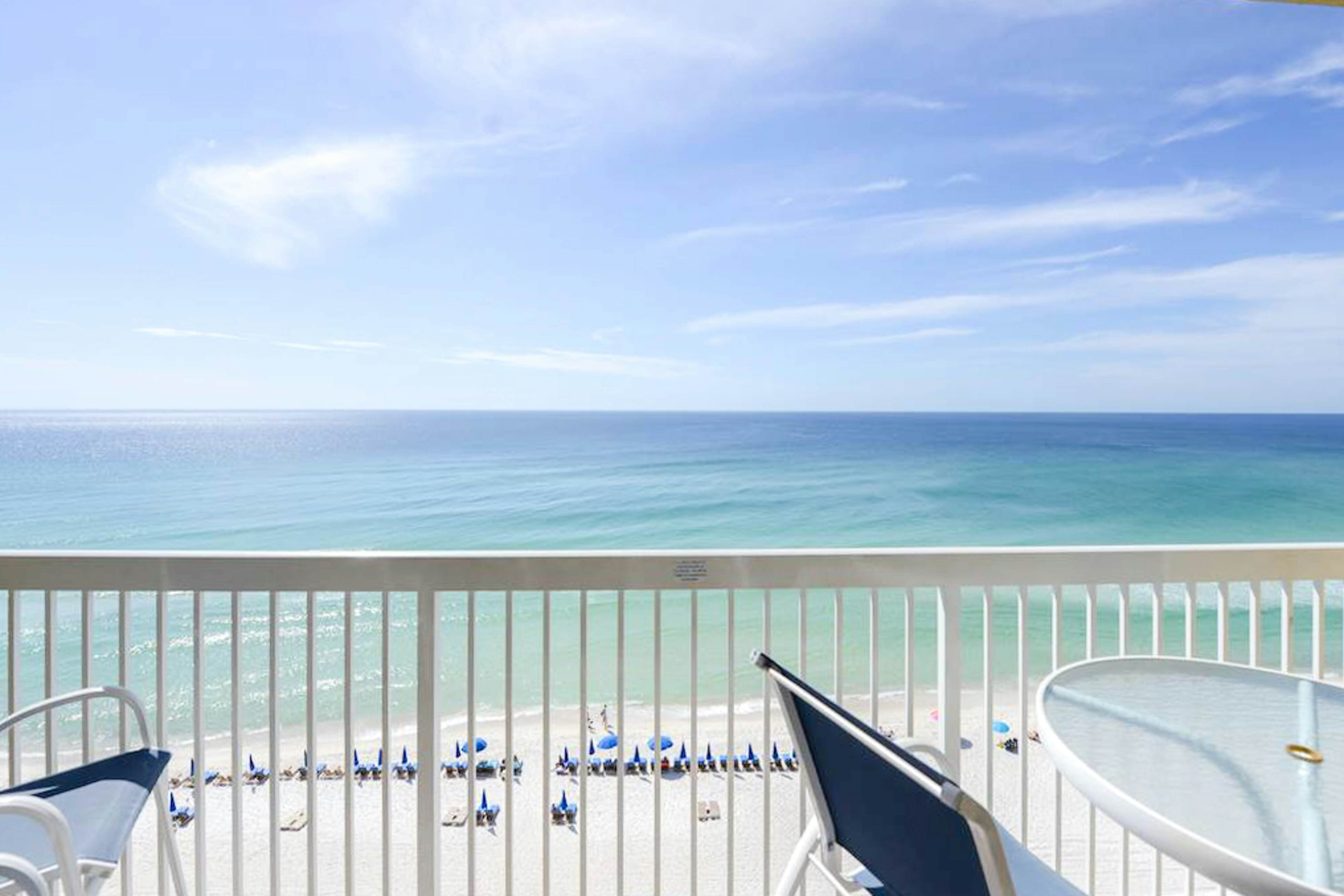 Unique beach condo in Panama City with Gulf views, pools & fitness facility
