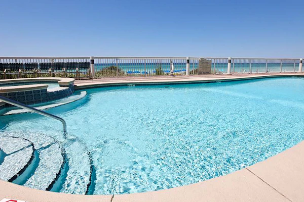 Beautiful beachfront condo with shared pool and beach access