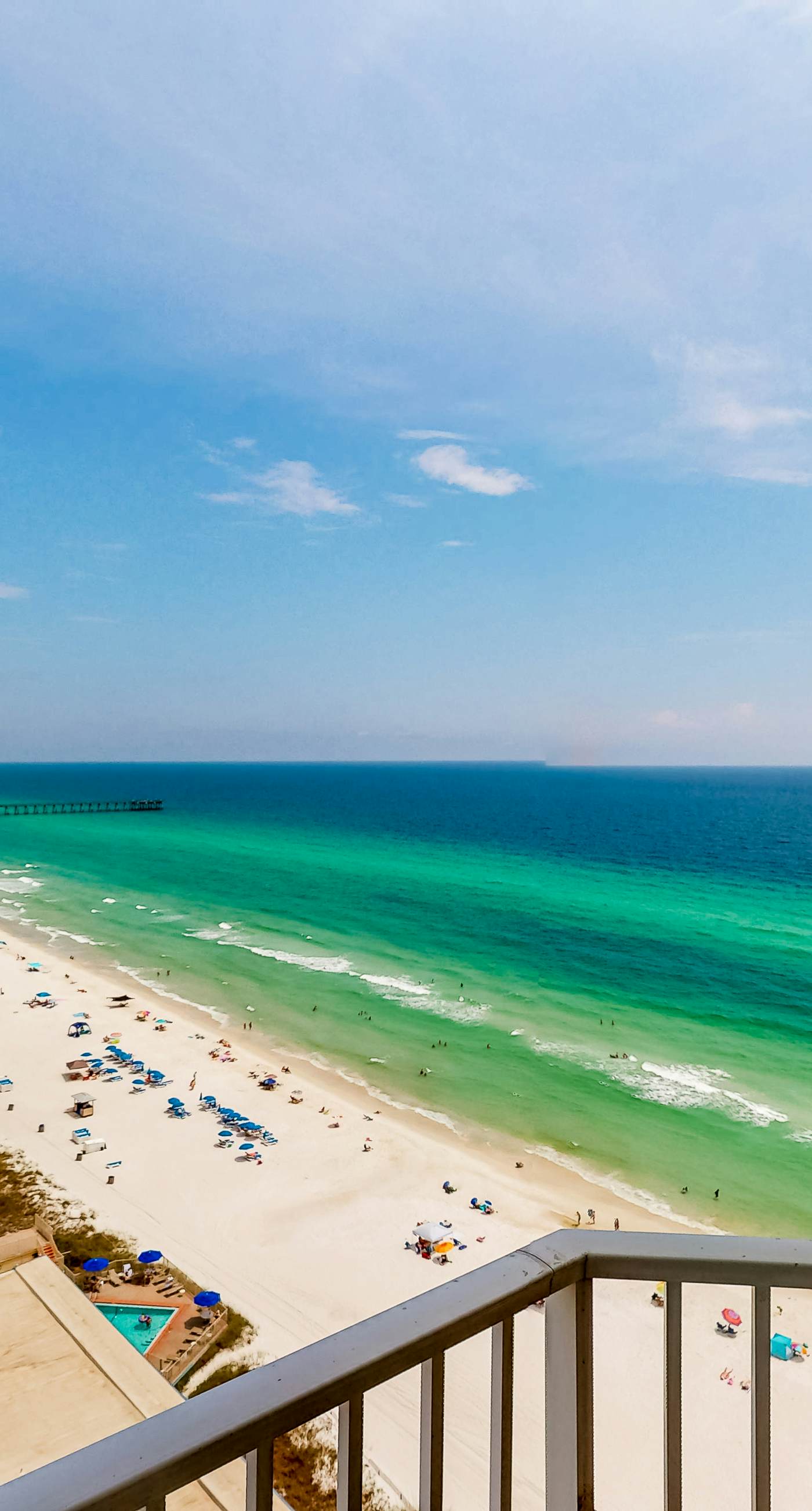 Ocean-view condo with pools, fitness center and beach access