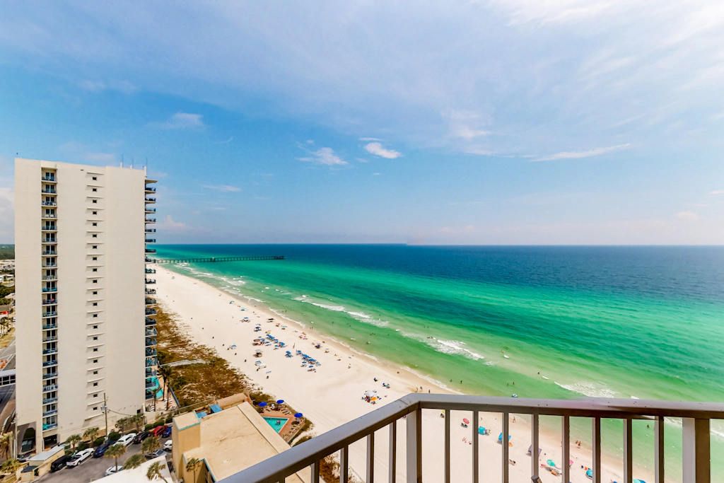 Ocean-view condo with pools, fitness center and beach access