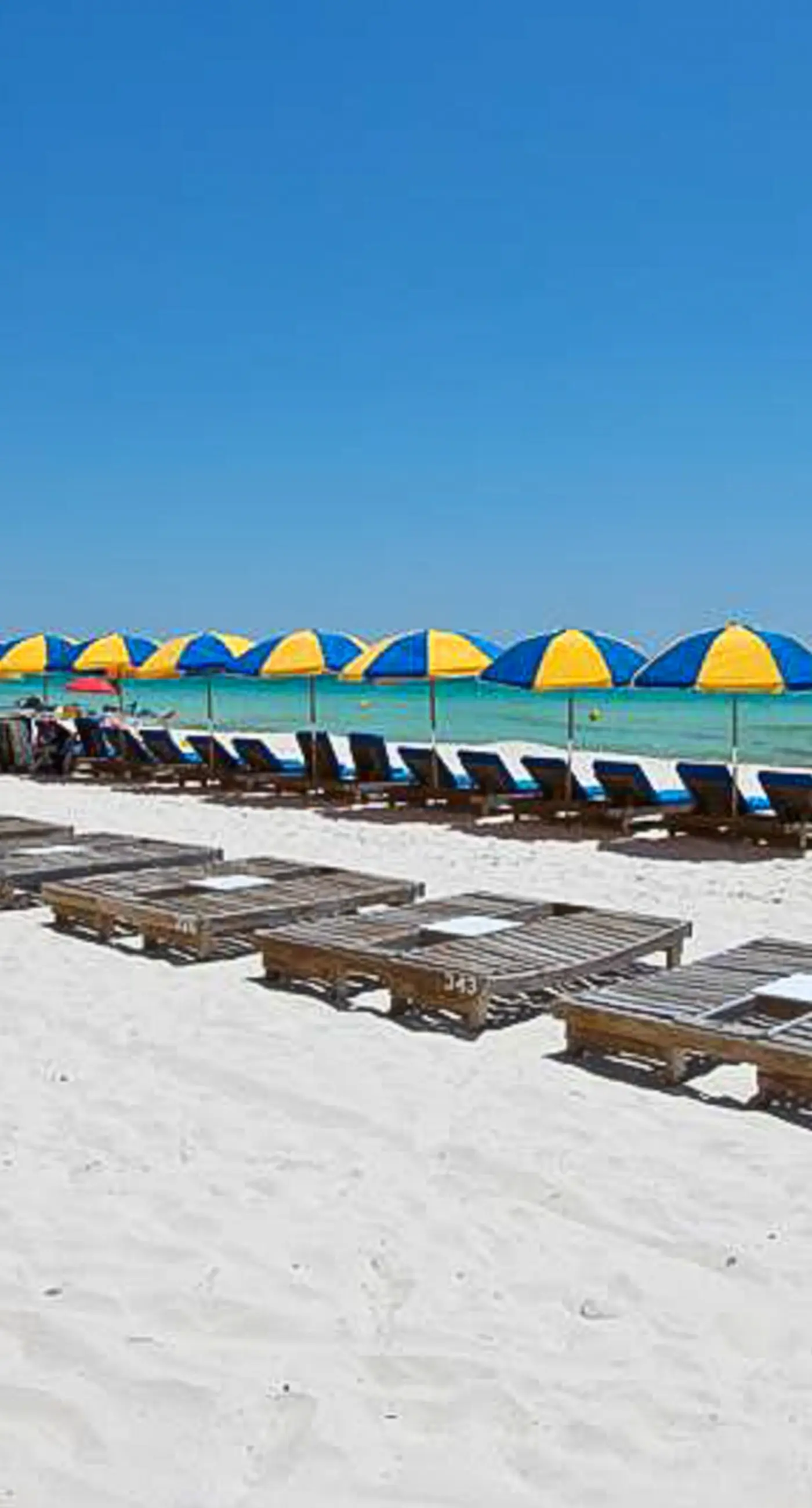 Cozy & colorful beachfront condo with balcony, pools, & fitness center