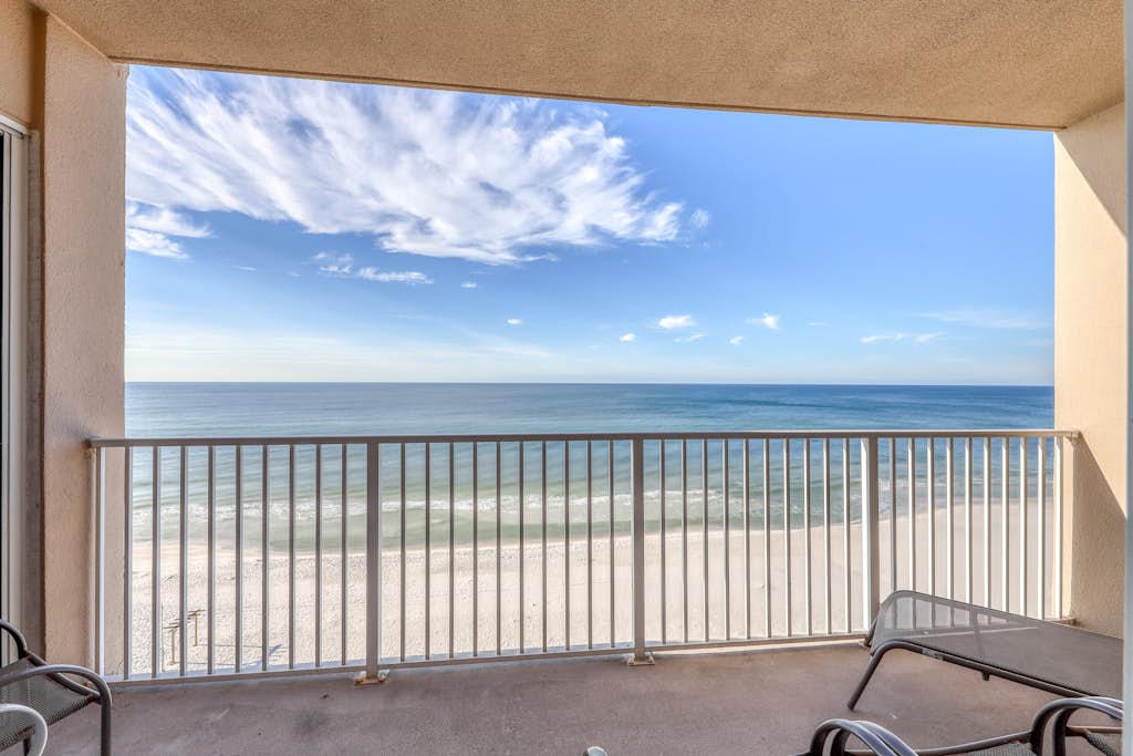 Welcoming, beachfront condo with Gulf views, pools & fitness center
