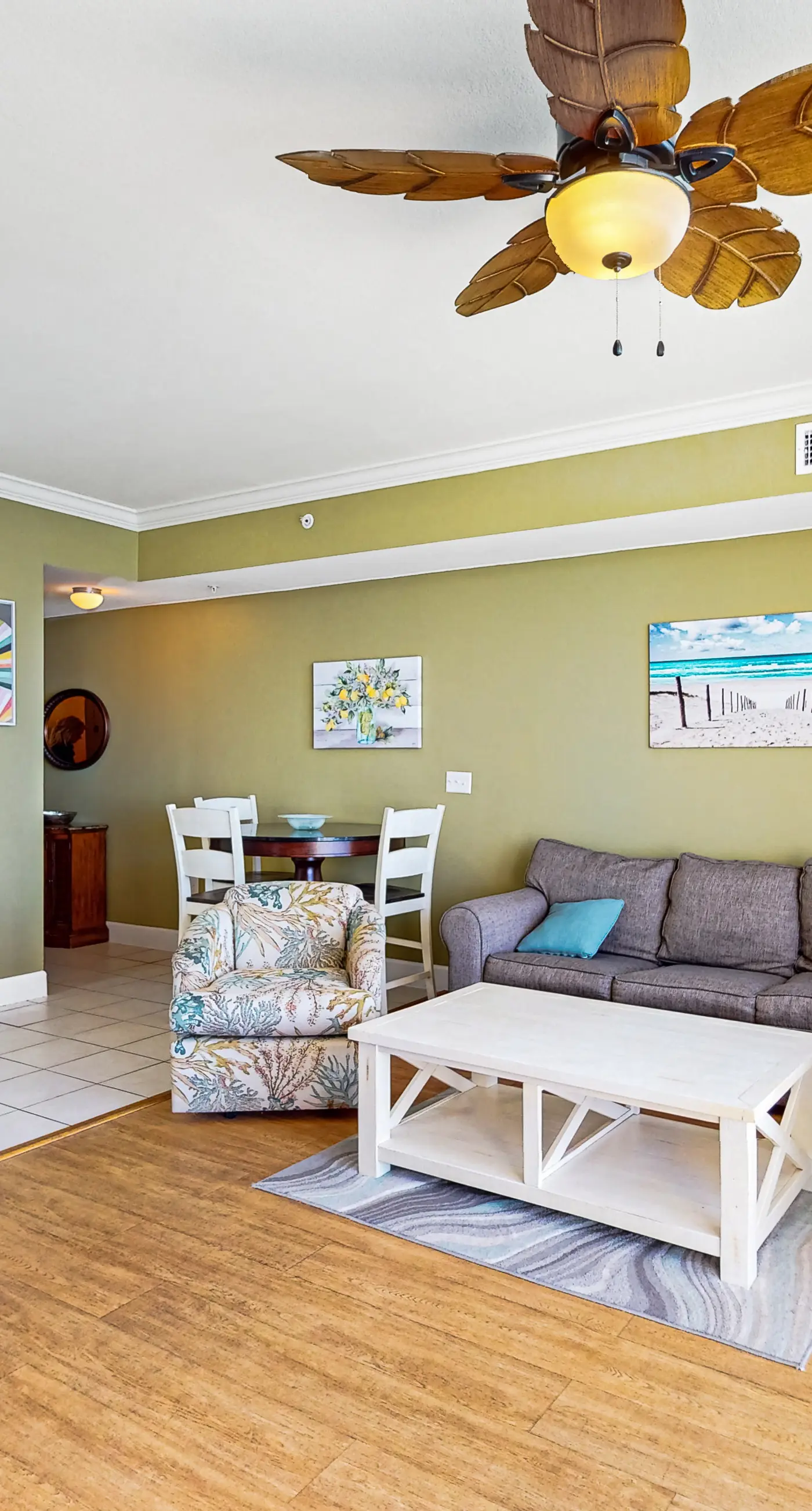 Gulf-front getaway with water views, pools, hot tub, game room & gym