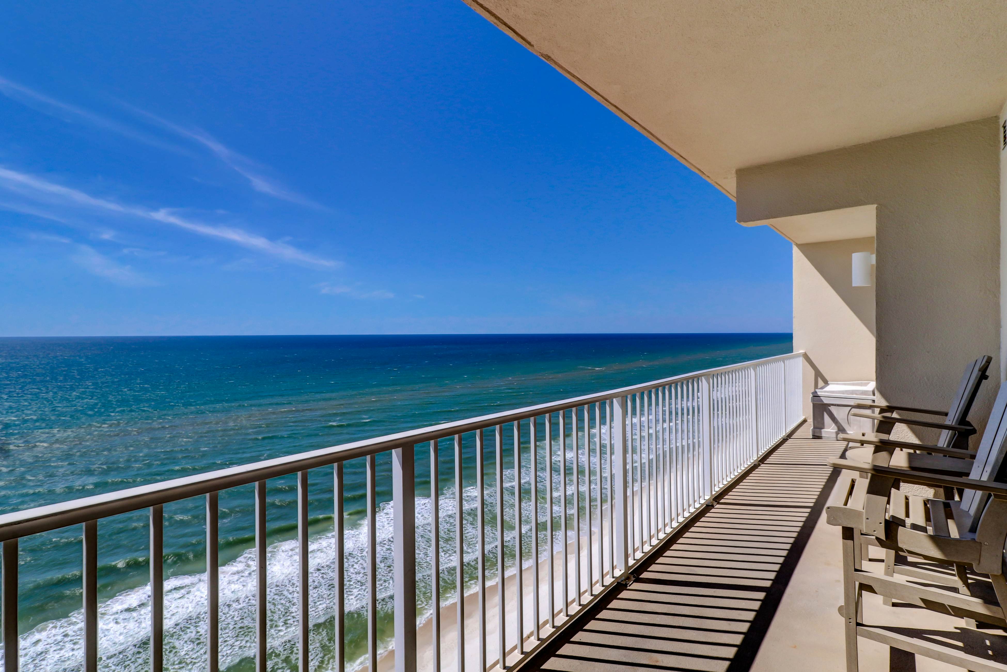 Sleek, beachfront condo near Pier Park w/ pools, hot tubs & beach service