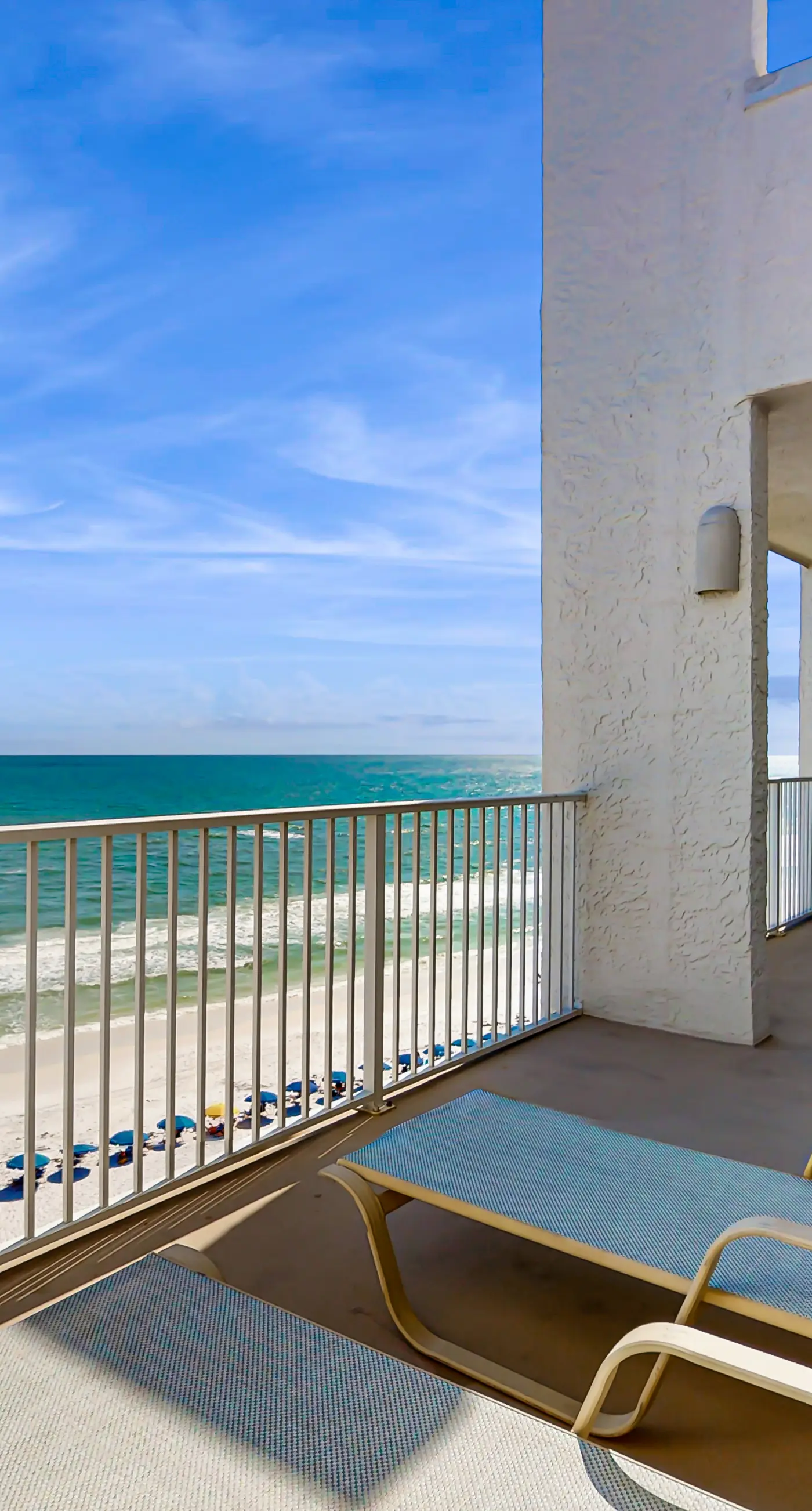 Oceanfront condo with heated pool, tennis, grilling station, & gym - balcony