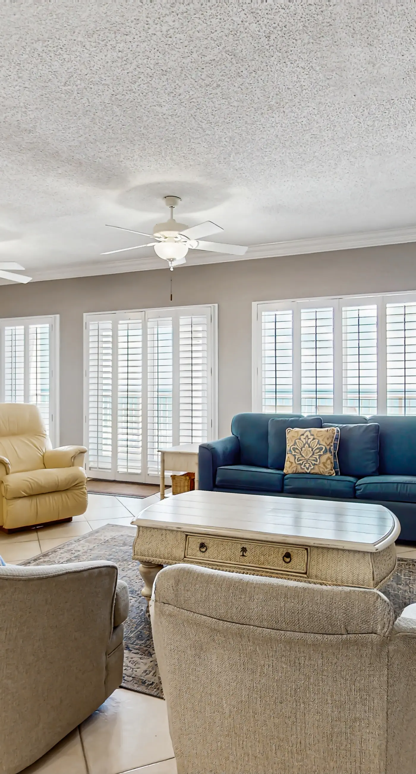 Oceanfront condo with heated pool, tennis, grilling station, & gym - balcony