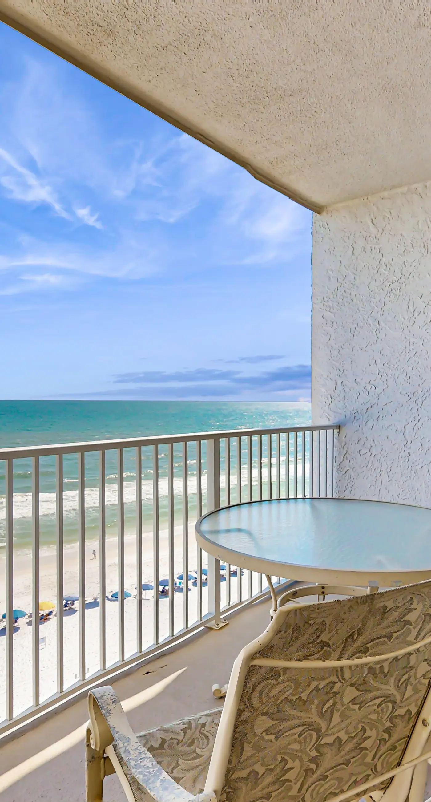 Oceanfront condo with heated pool, tennis, grilling station, & gym - balcony
