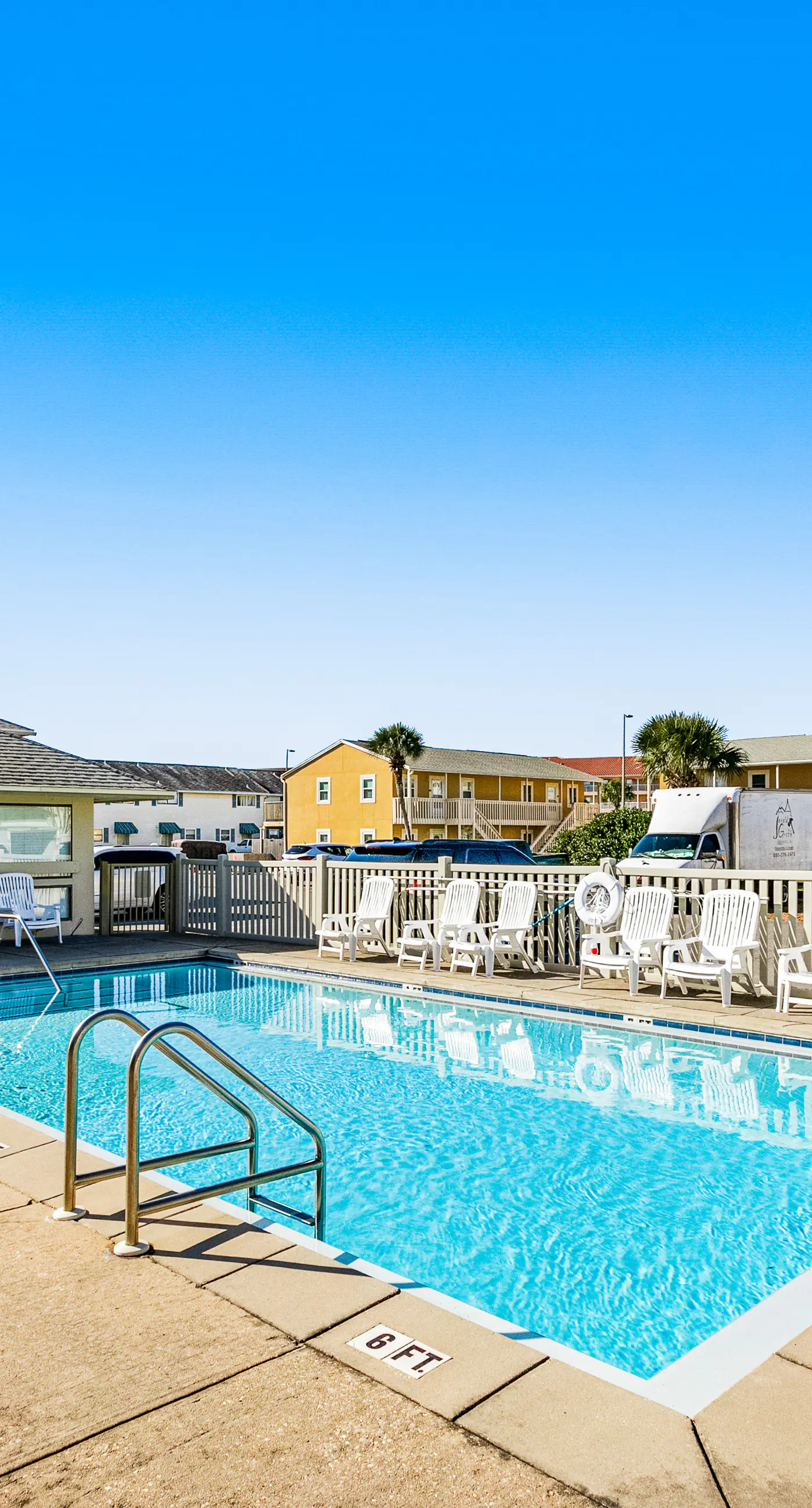 Condo with beach access, resort pools & relaxing balcony