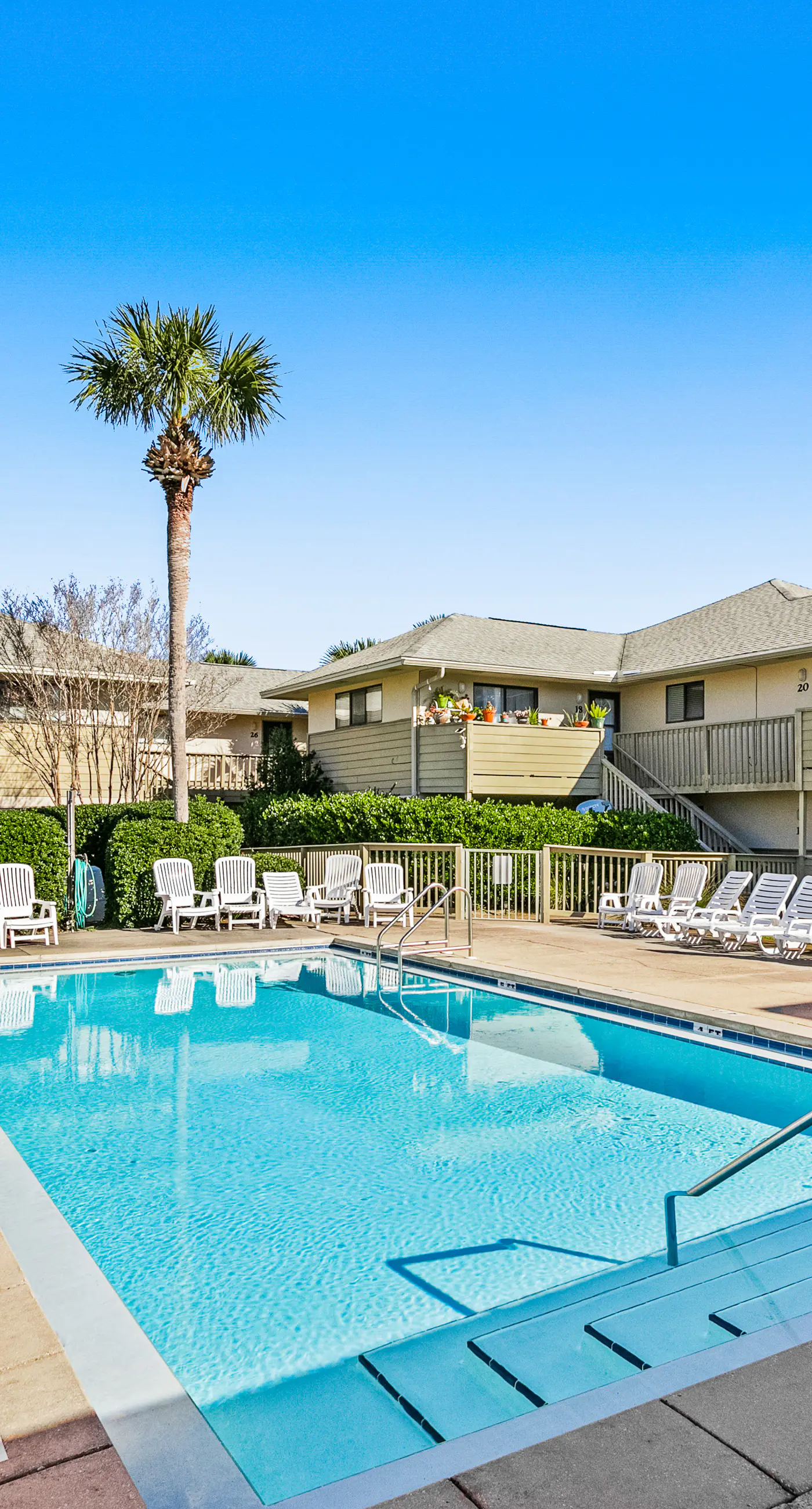 Condo with beach access, resort pools & relaxing balcony