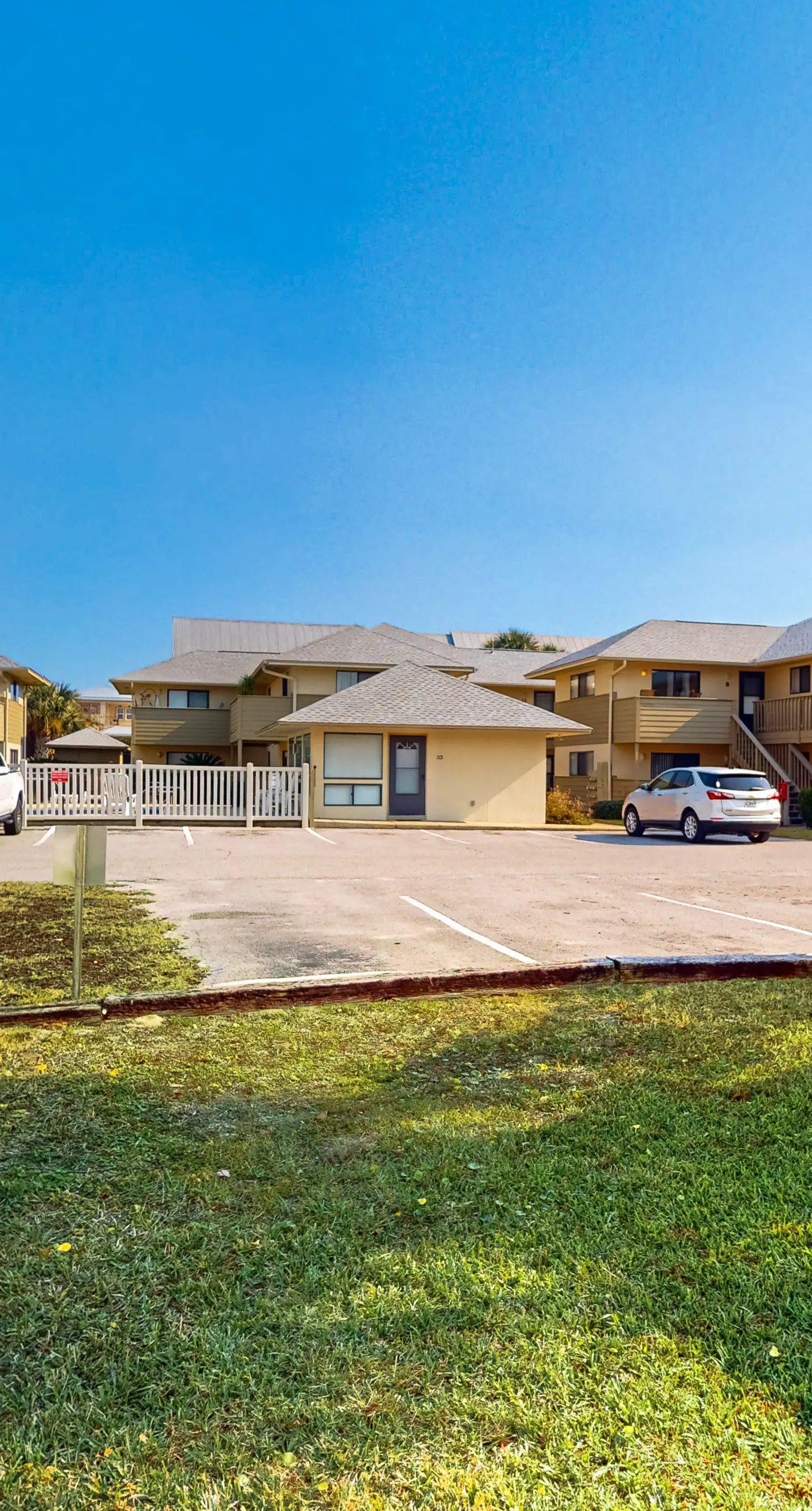 Condo with beach access, resort pools & relaxing balcony