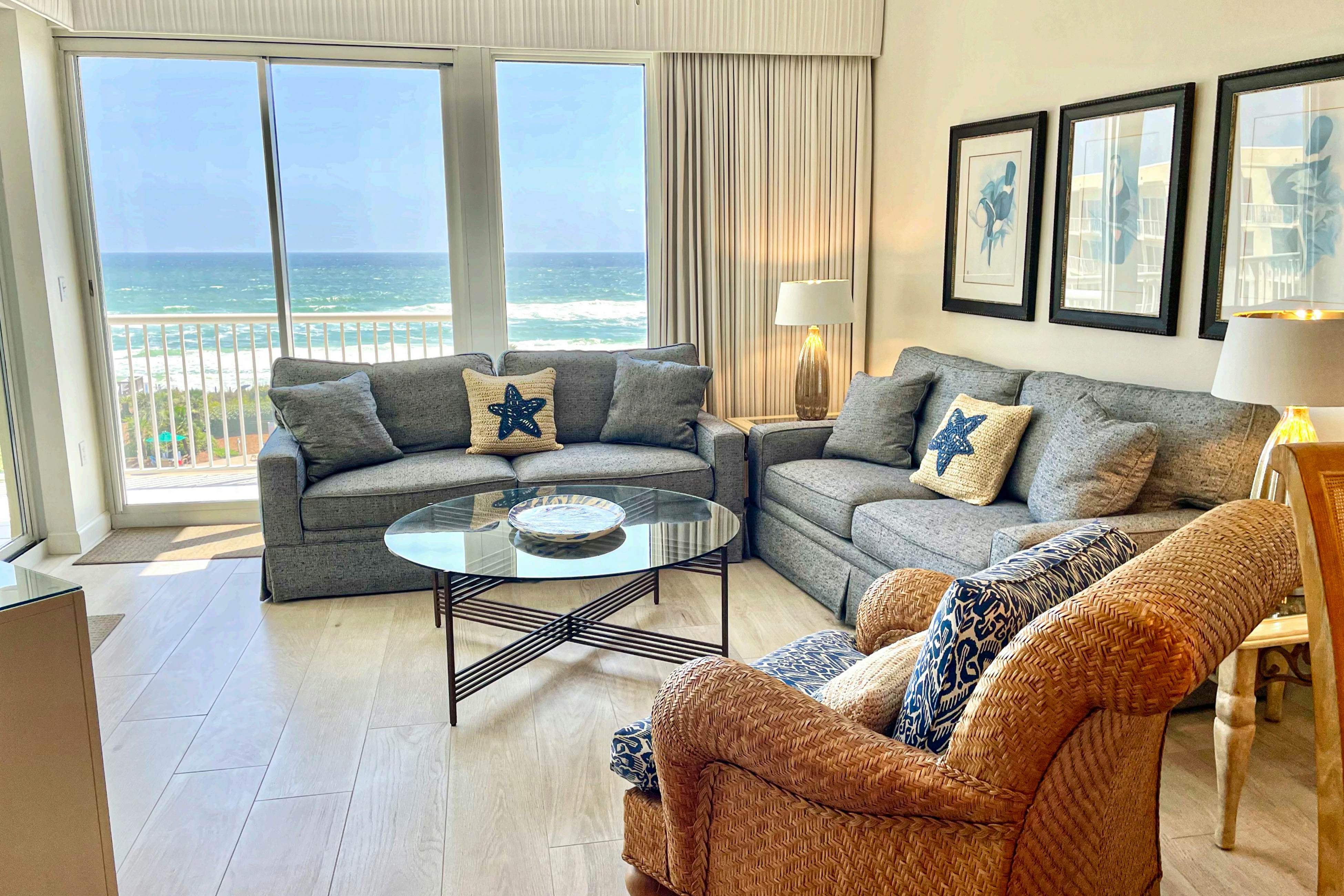 4th Floor Condo with Gulf View Fitness Center, Pools, Beach Access